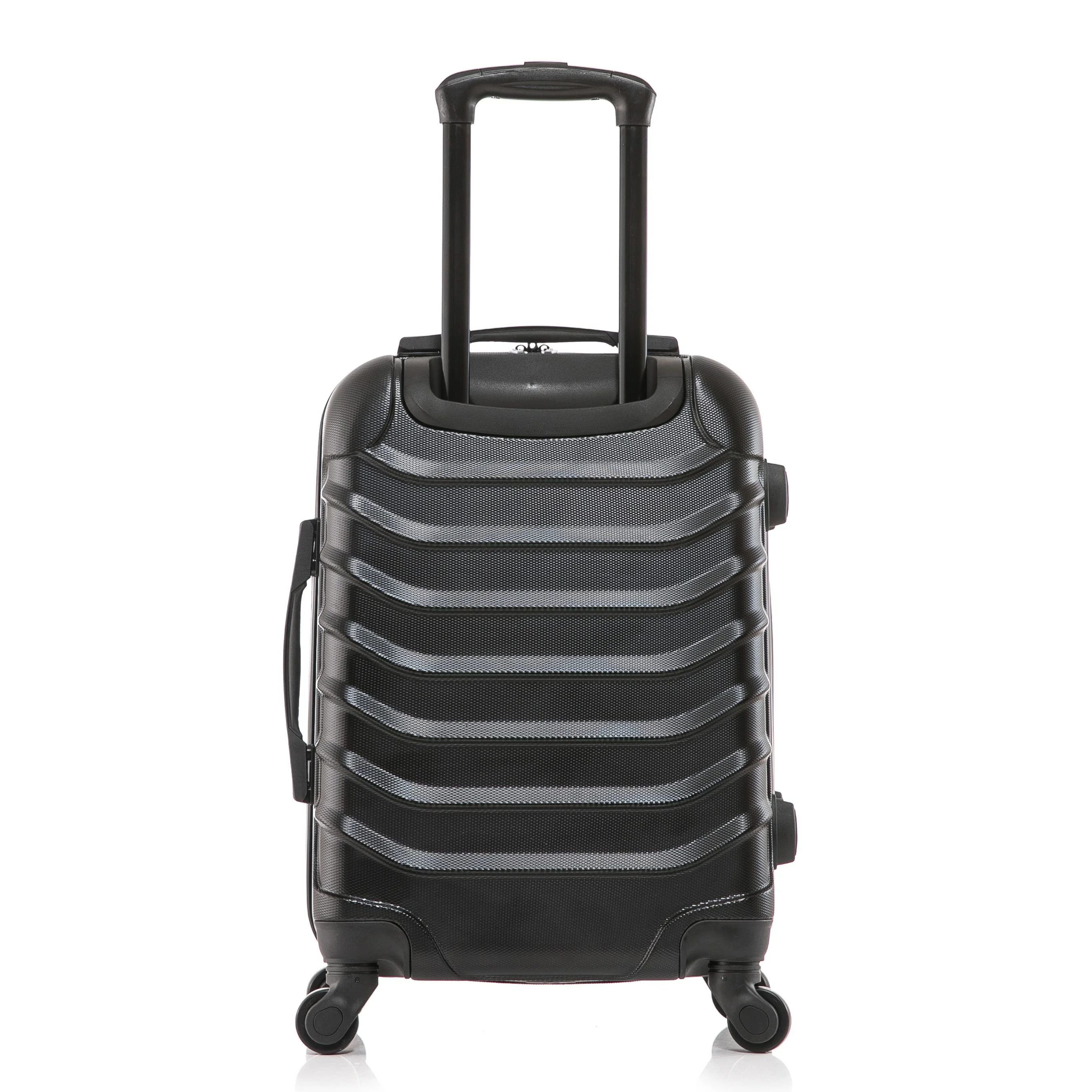InUSA Endurance 20" Hardside Lightweight Luggage with Spinner Wheels, Handle, and Trolley, Black - Image 6