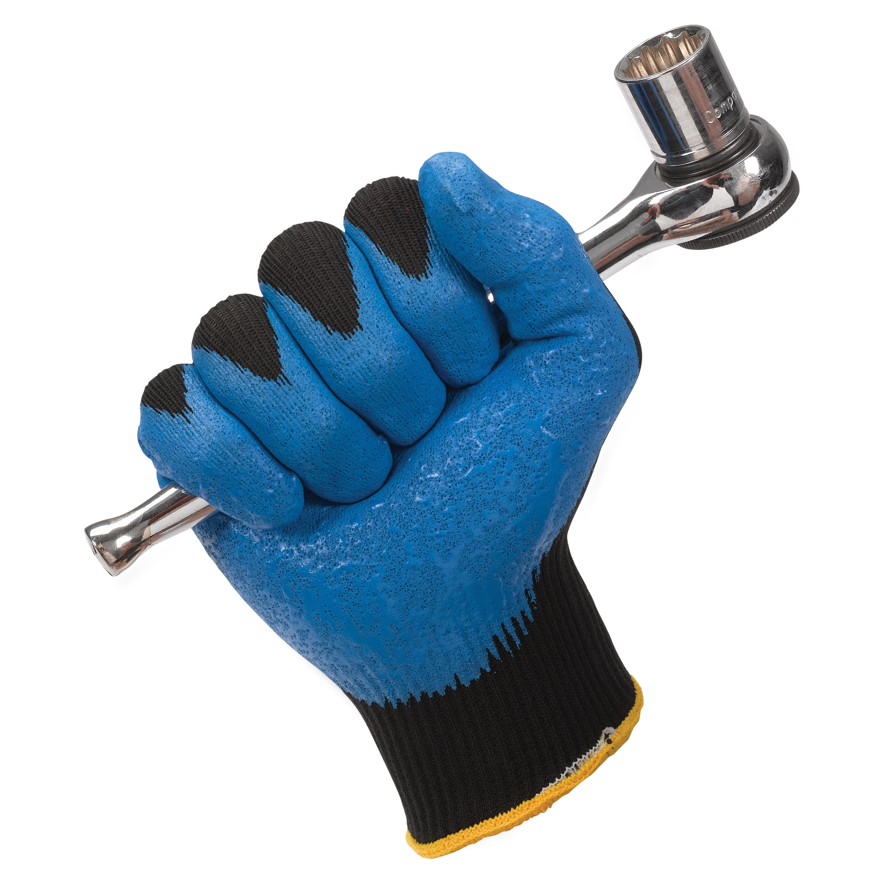 KleenGuard G40 Nitrile Coated Gloves, 230 mm Length, Medium/Size 8, Blue, 12 Pairs -KCC40226 - Image 3
