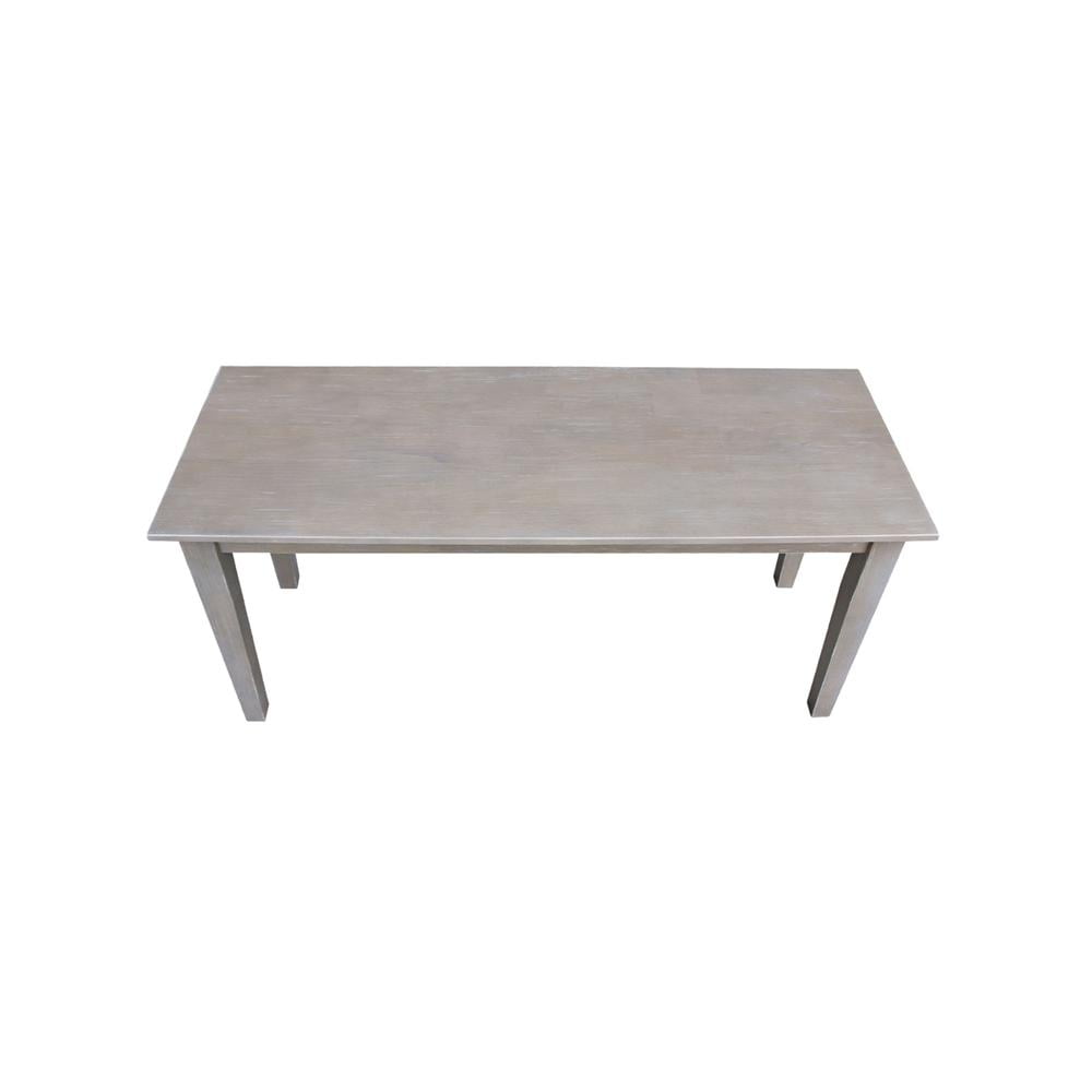 International Concepts Shaker Styled Bench Washed Gray Taupe - Image 6