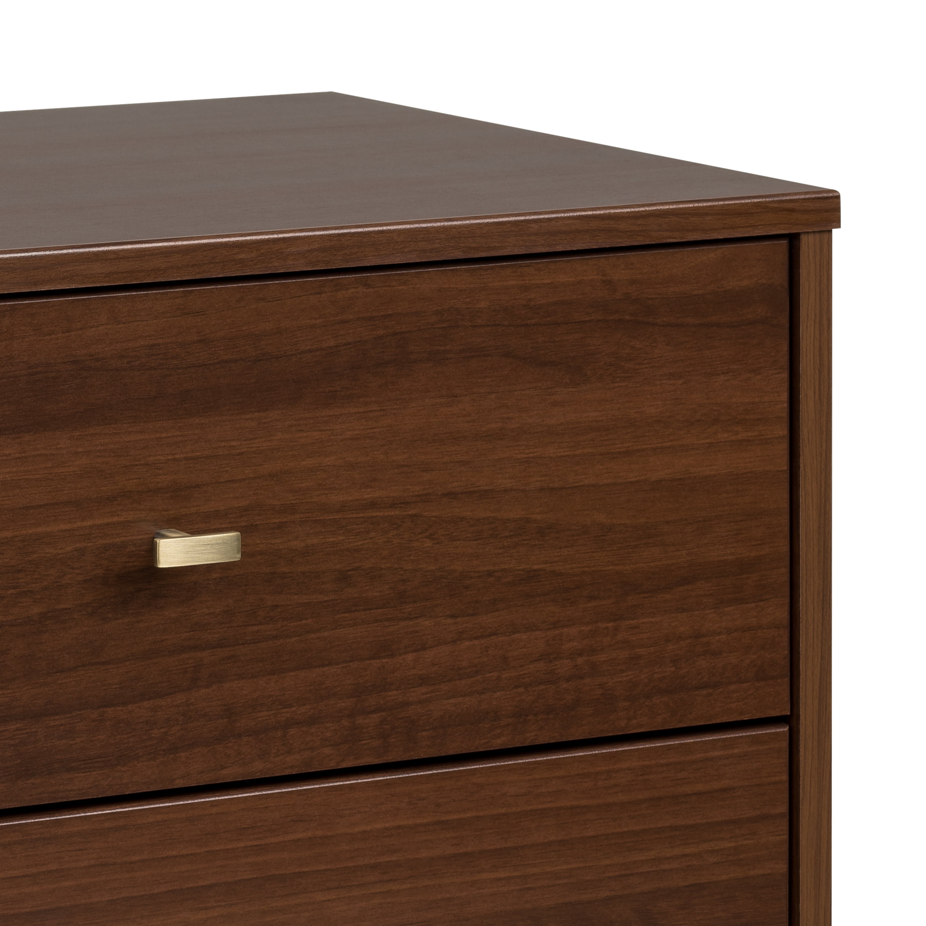 Prepac Milo Mid-Century Modern 2-Drawer Nightstand, 16"D x 25"W x 25"H, Cherry - Image 10