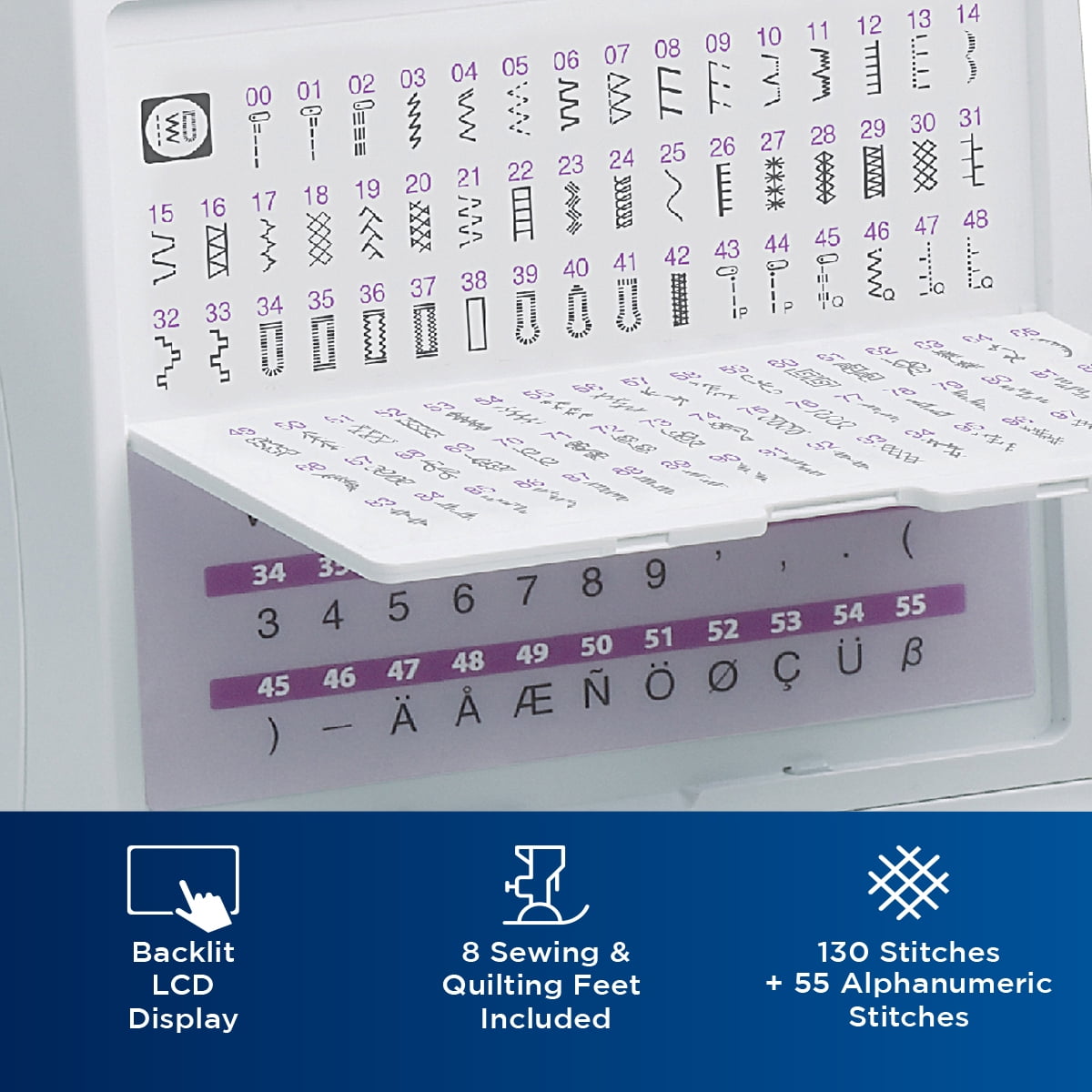 Brother HC1850 Computerized Sewing and Quilting Machine with 130 Stitches - Image 6