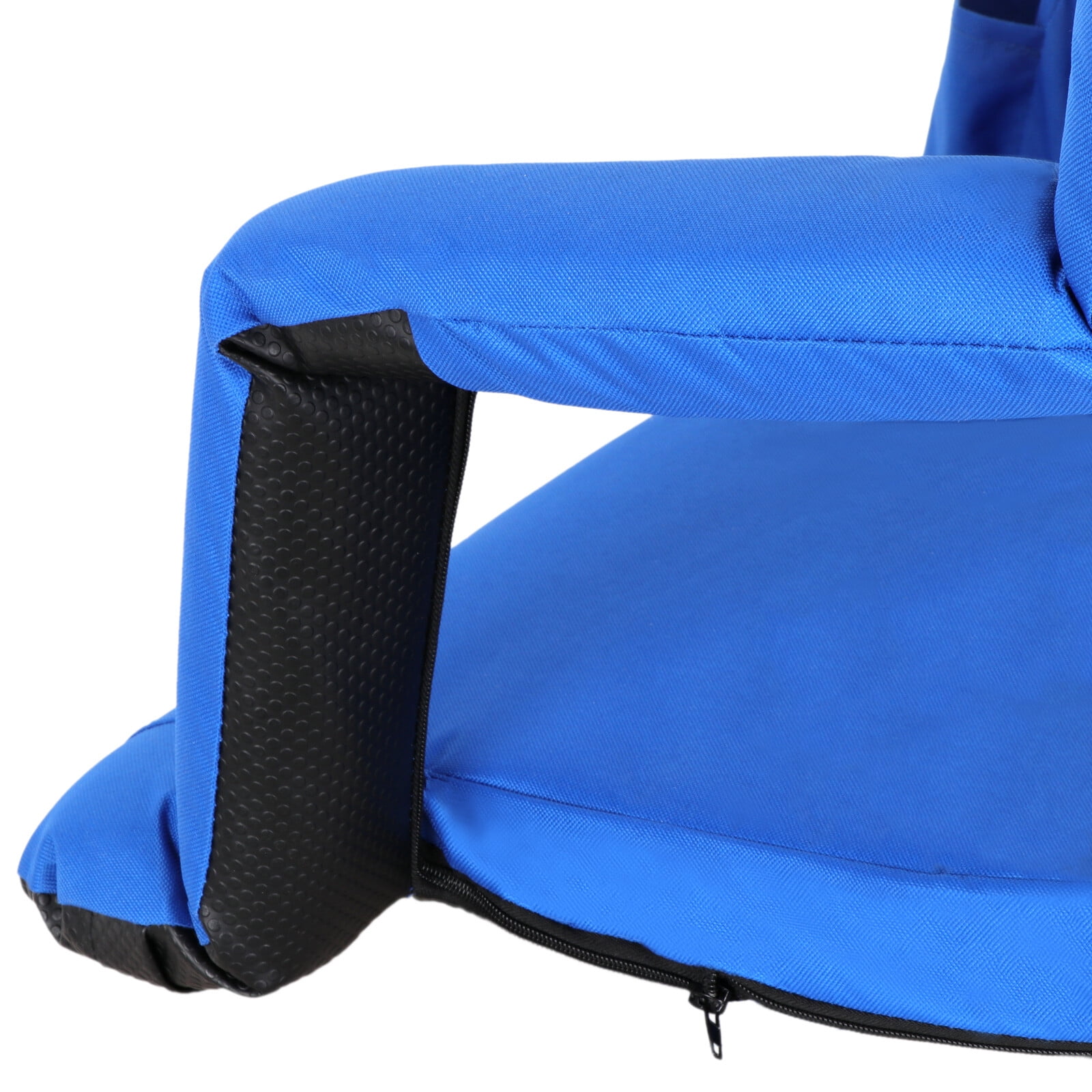 ZenSports Portable Stadium Chair Seat for Bleacher W/Back - 6 Reclining Positions, Blue - Image 9