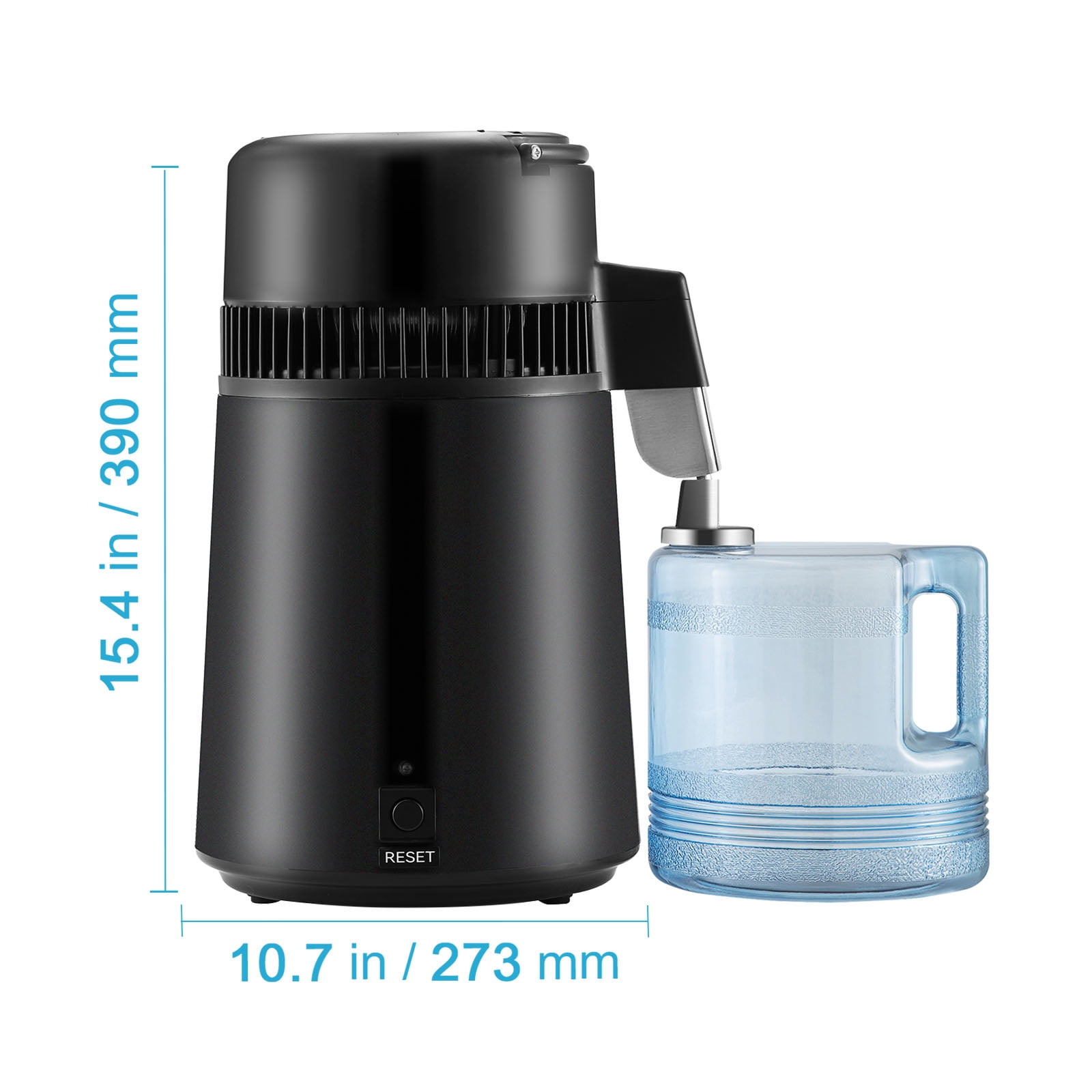 VEVOR 4L Water Distiller Home Distilled Water Maker w/ Dual Temperature Display for Home 750W BLACK - Image 3