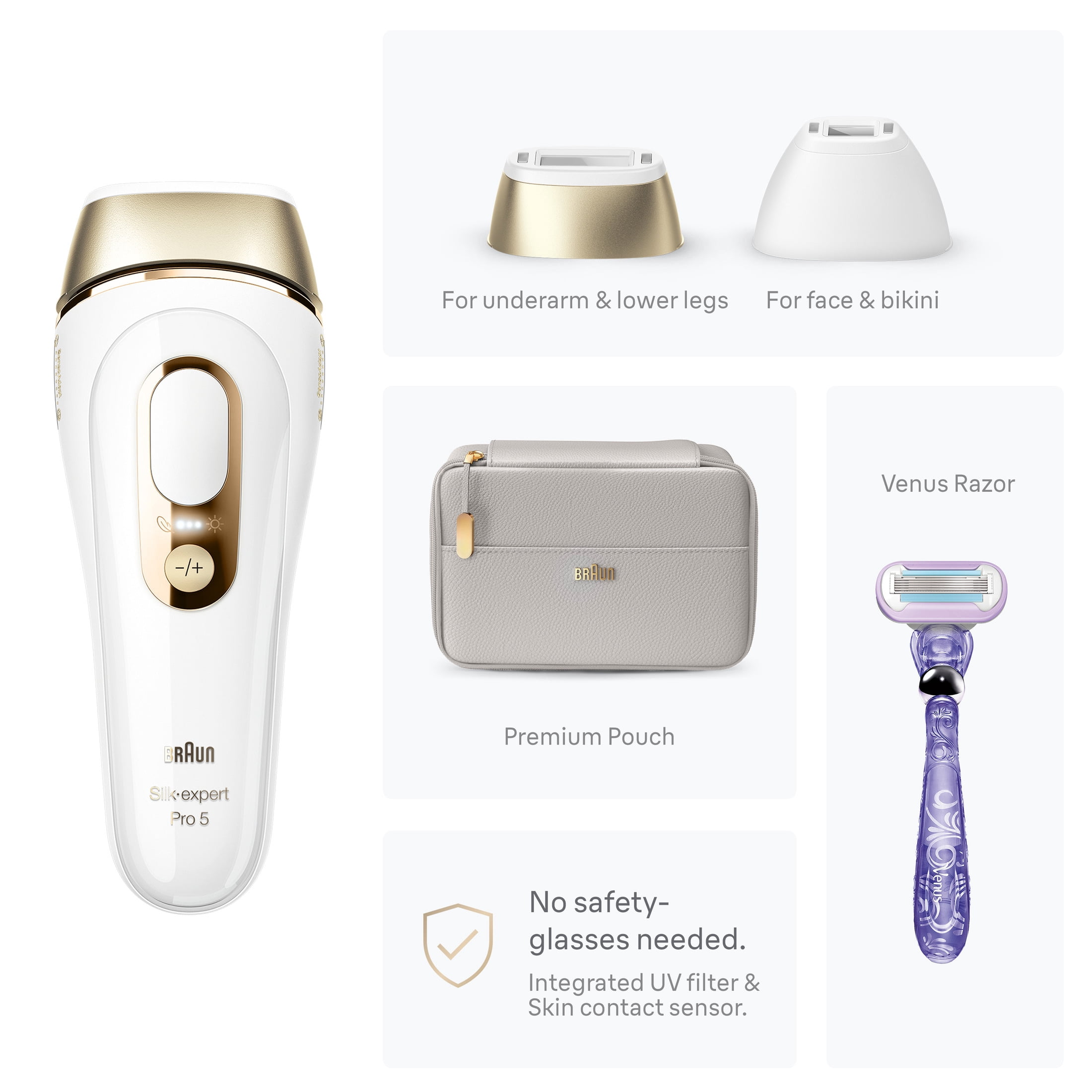 Braun IPL Laser Hair Removal for Women, Silk Expert Pro 5147, Permanent Hair Reduction - Image 7
