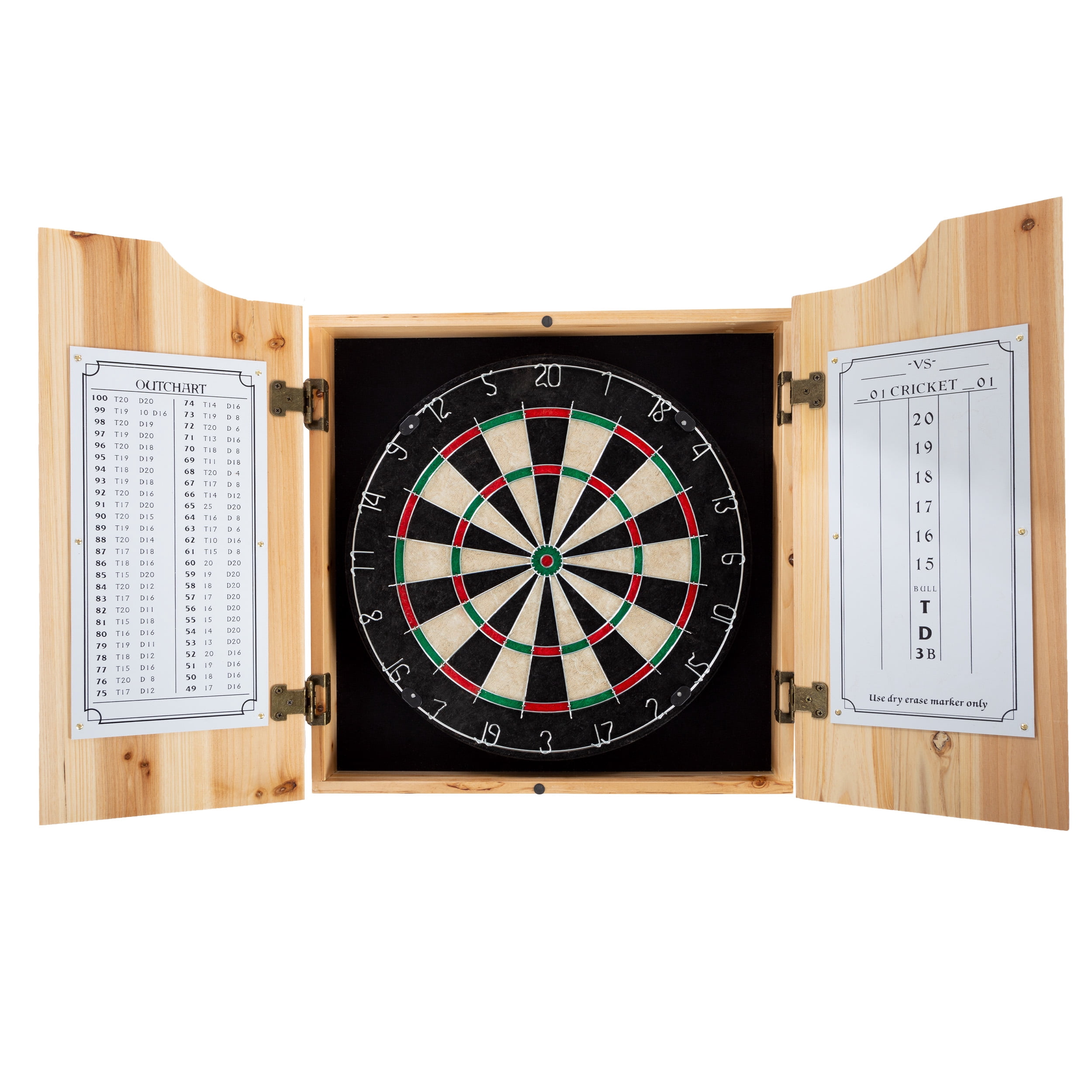 Trademark Games Dart Board Cabinet Set - Includes 6 Darts and Scoreboard - Image 3
