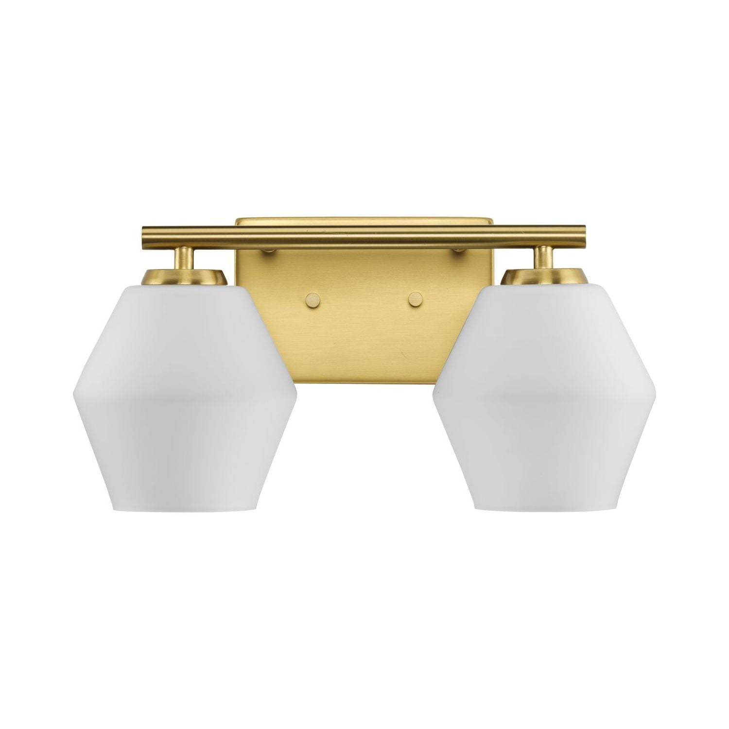 Copeland Collection Two-Light Brushed Gold Vanity Mid-Century Modern Vanity Light - Image 3