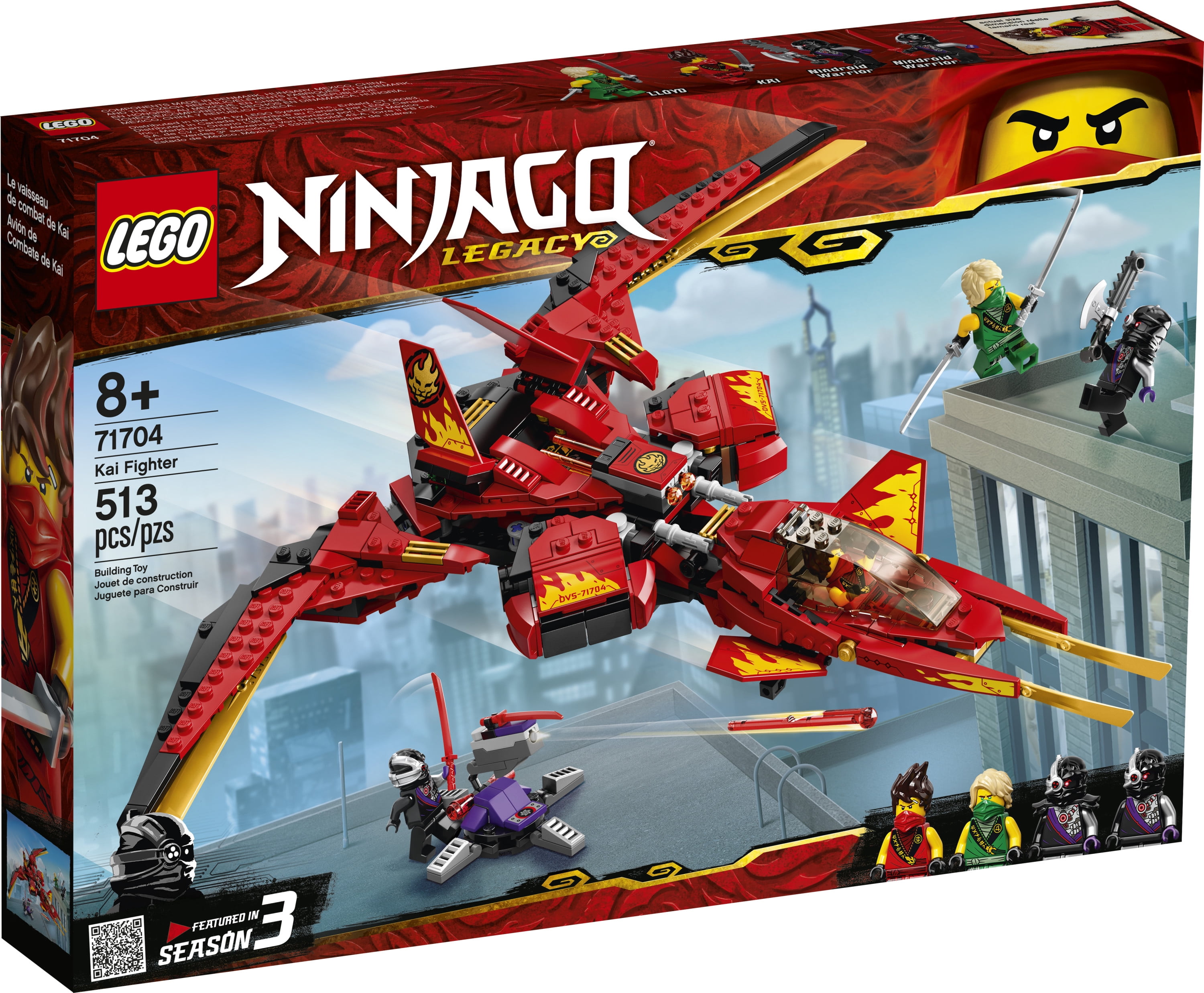 LEGO NINJAGO Legacy Kai Fighter 71704 Ninja Building Toy for Ages 8+ (513 Pieces) - Image 5