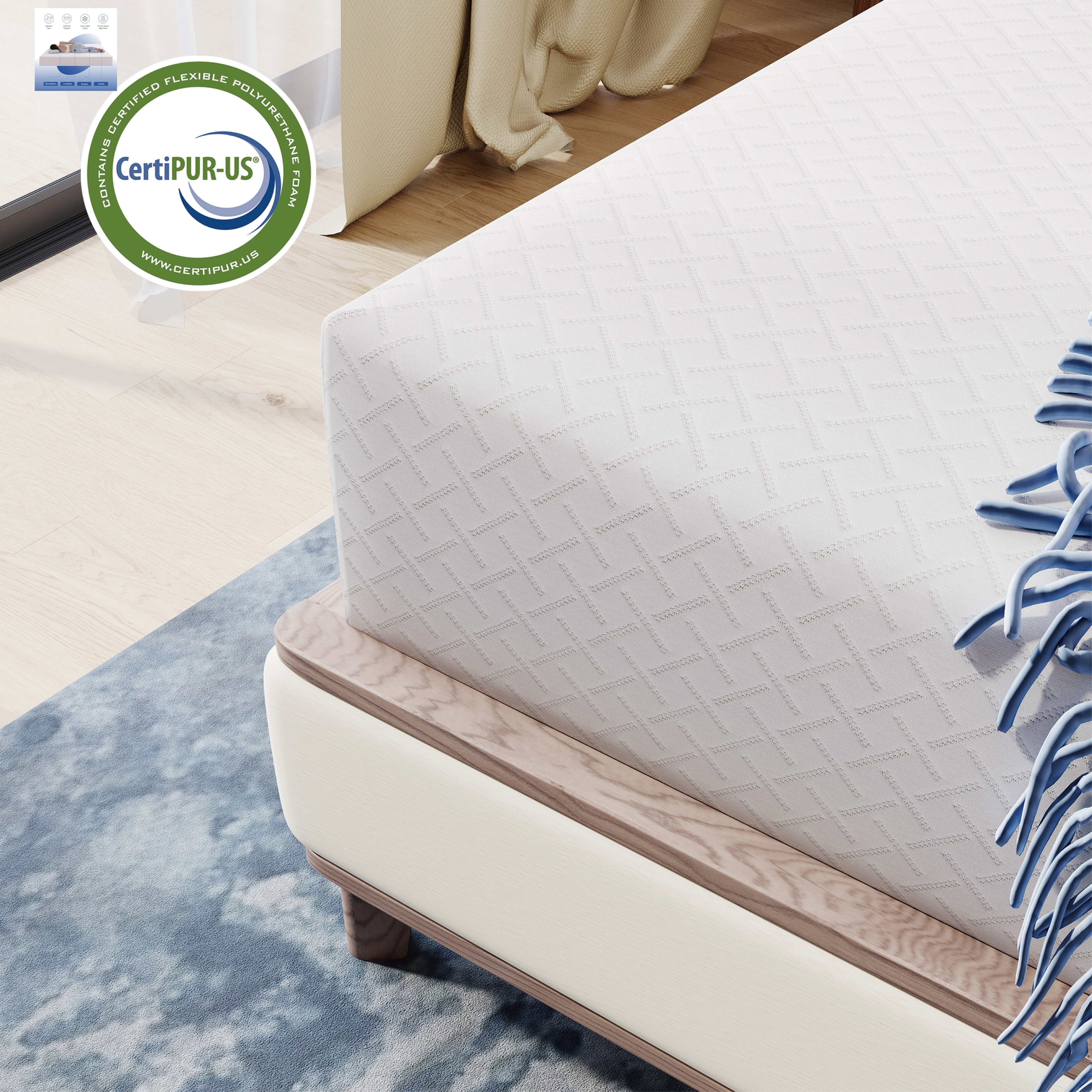 Arctus 8“ Twin Mattress, Gel Memory Foam Twin Size Mattress in a Box, Medium Firm - Image 8