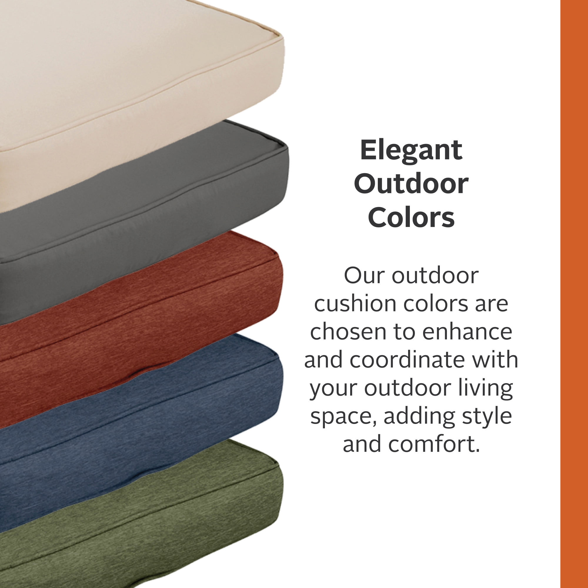 Classic Accessories Montlake Weatherproof Outdoor Chaise Lounge Cushion, Heather Indigo - Image 5