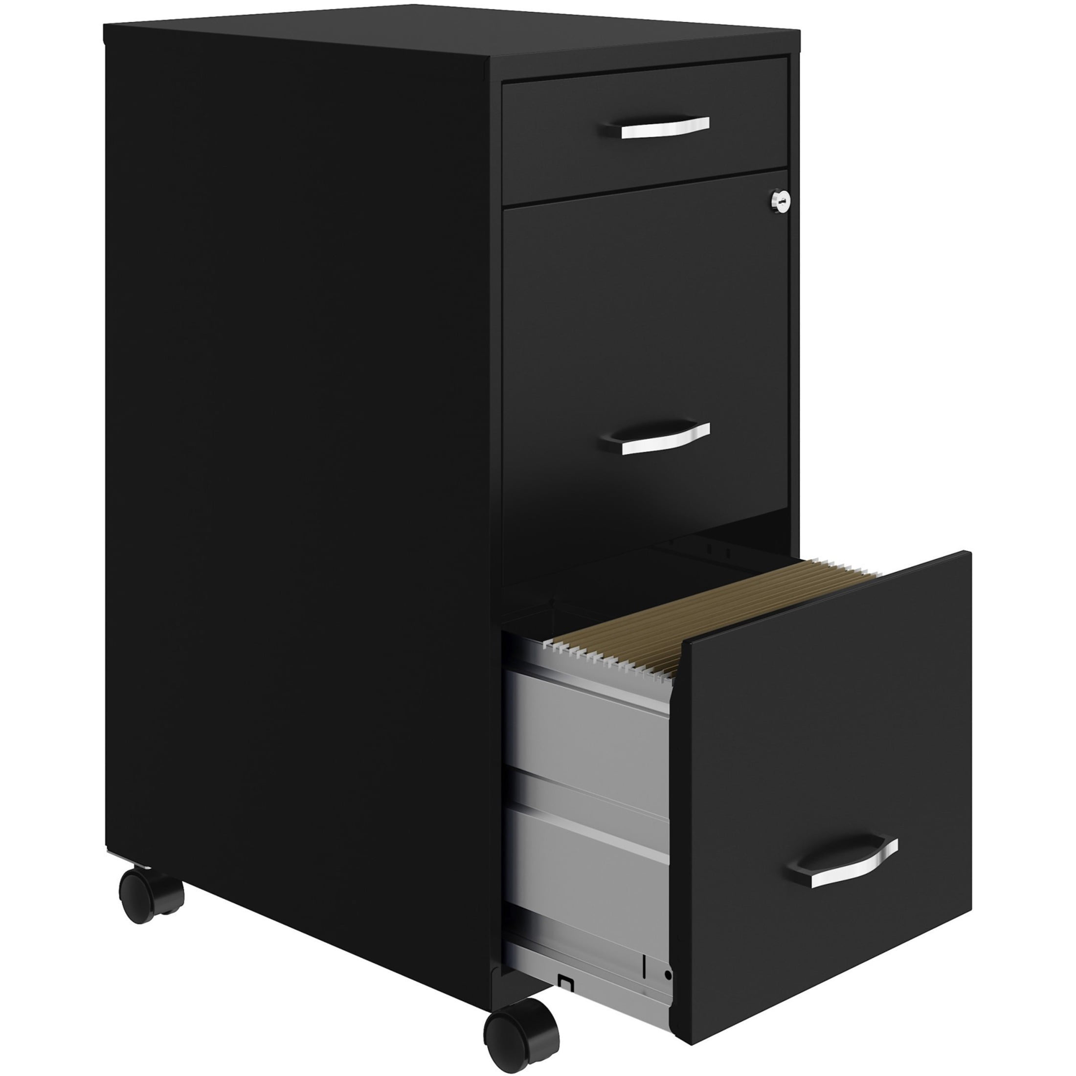 Lorell, SOHO 3-Drawer Steel Mobile File Cabinet - Image 4