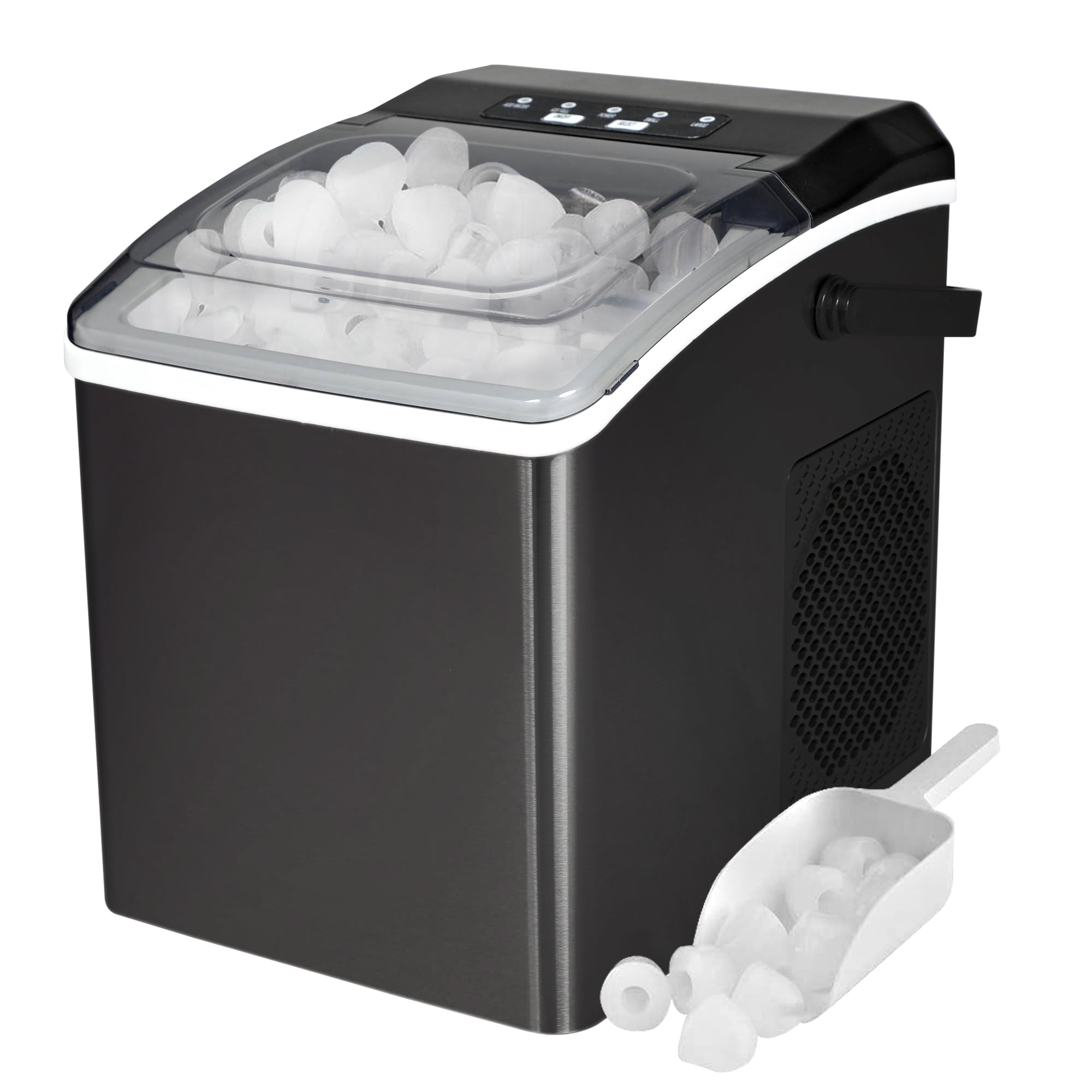 Koolatron KIM26B Compact Countertop Ice Maker with Digital Controls and LED Indicators - Image 8