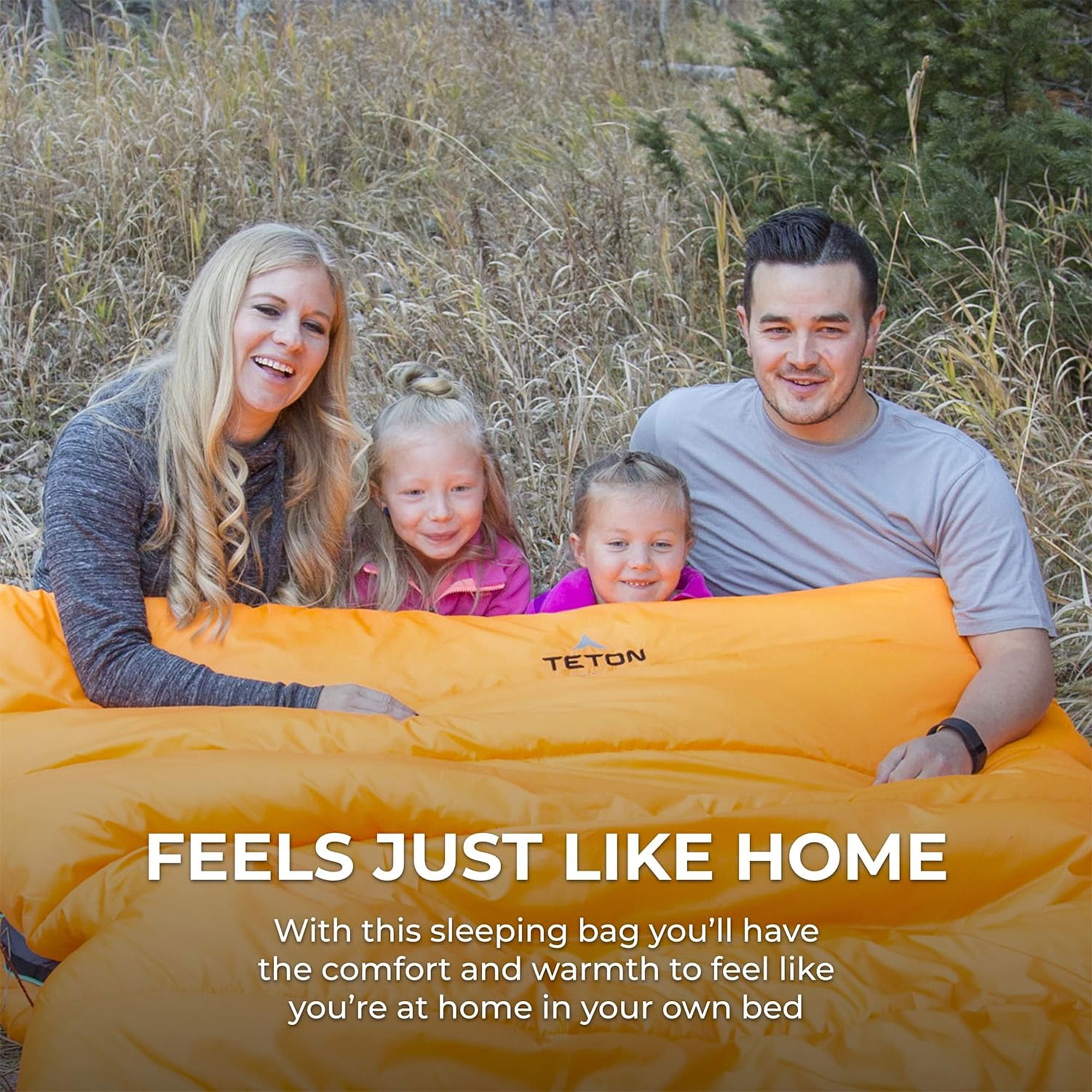 TETON Sports Mammoth 0 F Double Sleeping Bag, Orange - Image 7