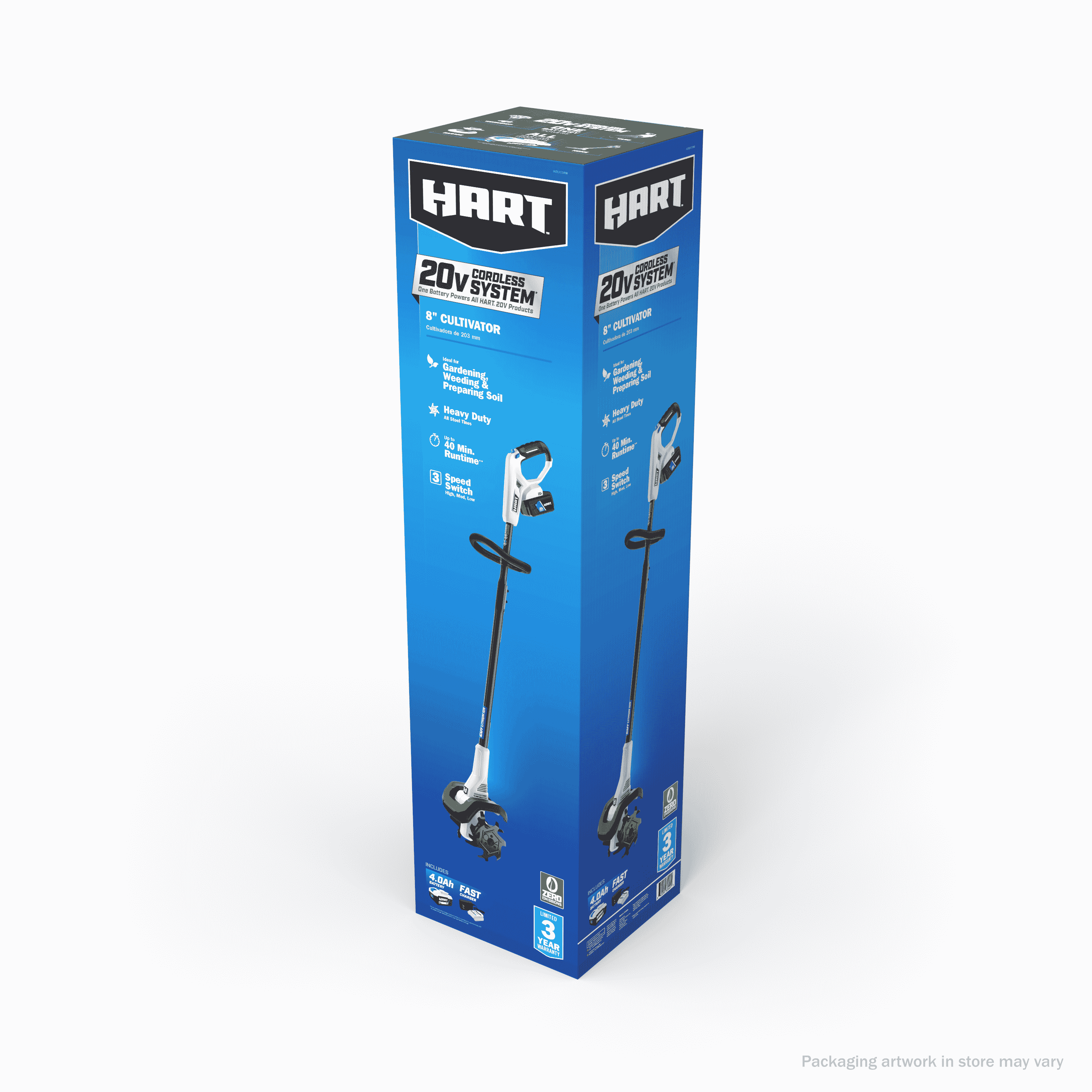 HART 20-Volt Cordless Cultivator (1) 4.0Ah Lithium-Ion Battery - Image 10