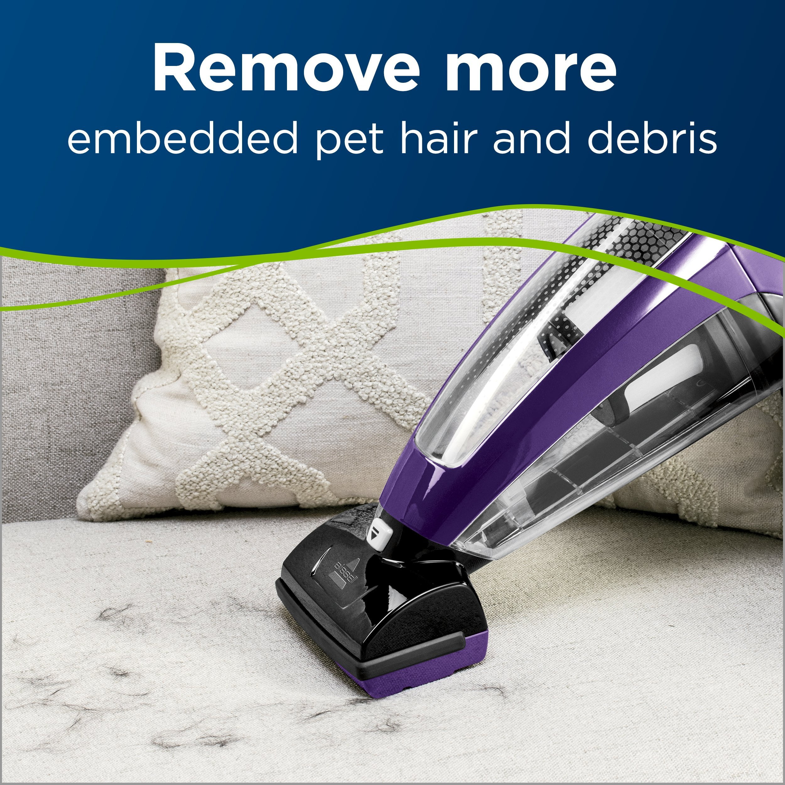 BISSELL Pet Hair Eraser Lithium Ion Cordless Hand Vacuum, Purple, 2390A - Image 5