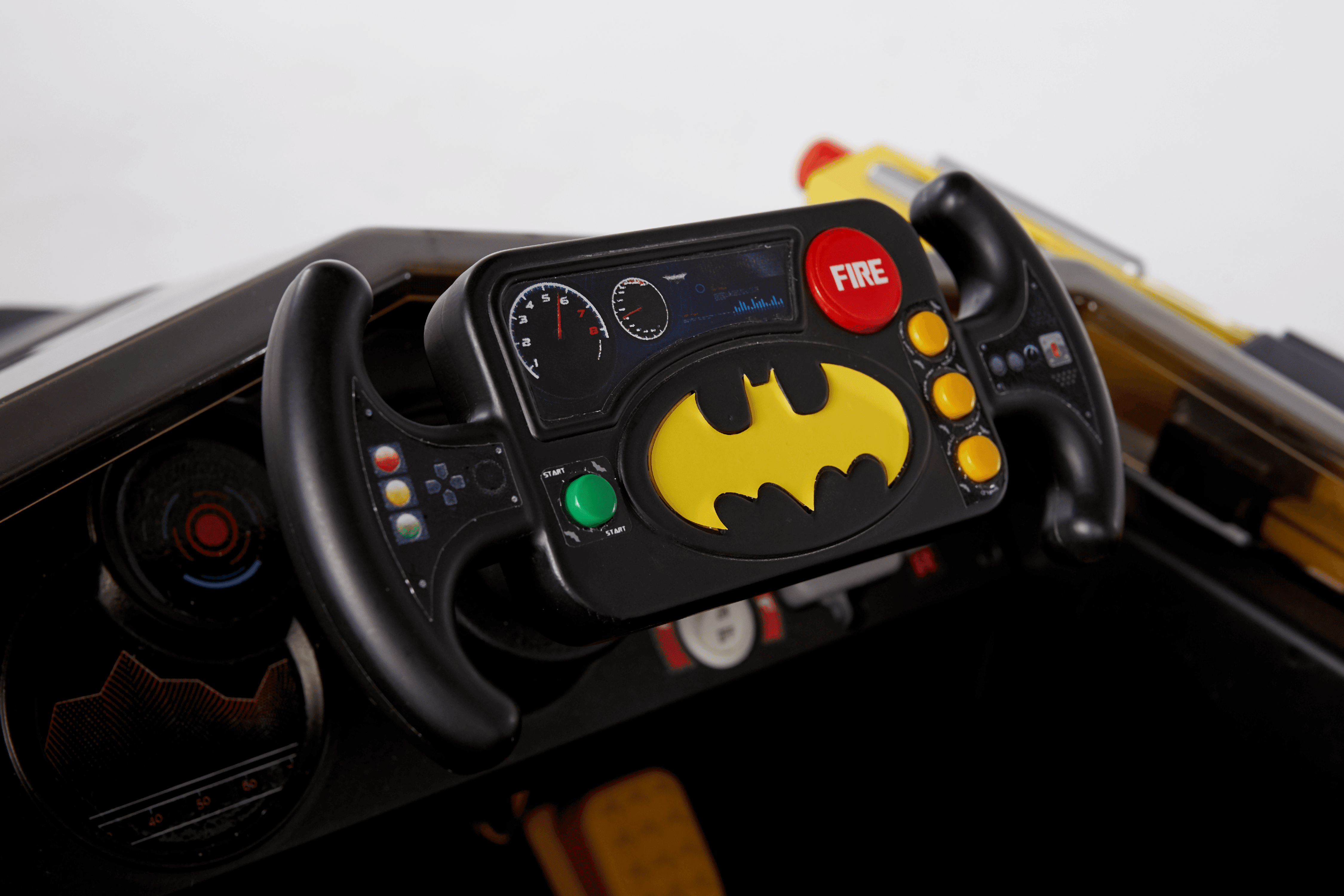 6 Volt DC Comics Batman Batmobile Battery Powered Ride-on - Features Light up Cannons and Sounds! - Image 10