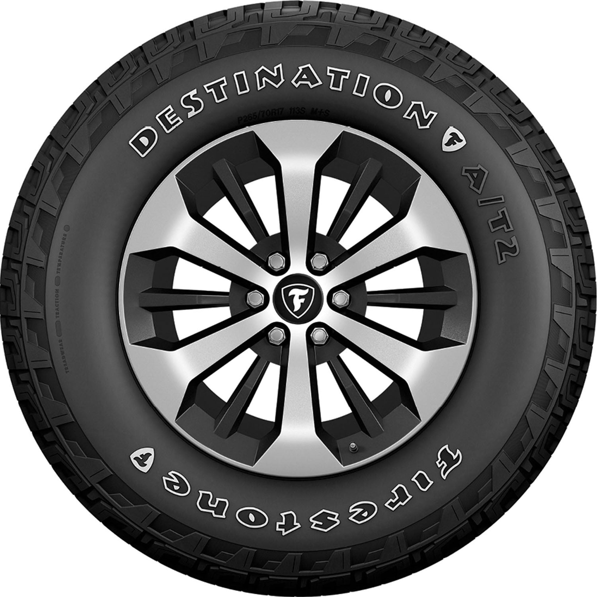 Firestone Destination A/T2 All Terrain 225/65R17 102H Passenger Tire - Image 2