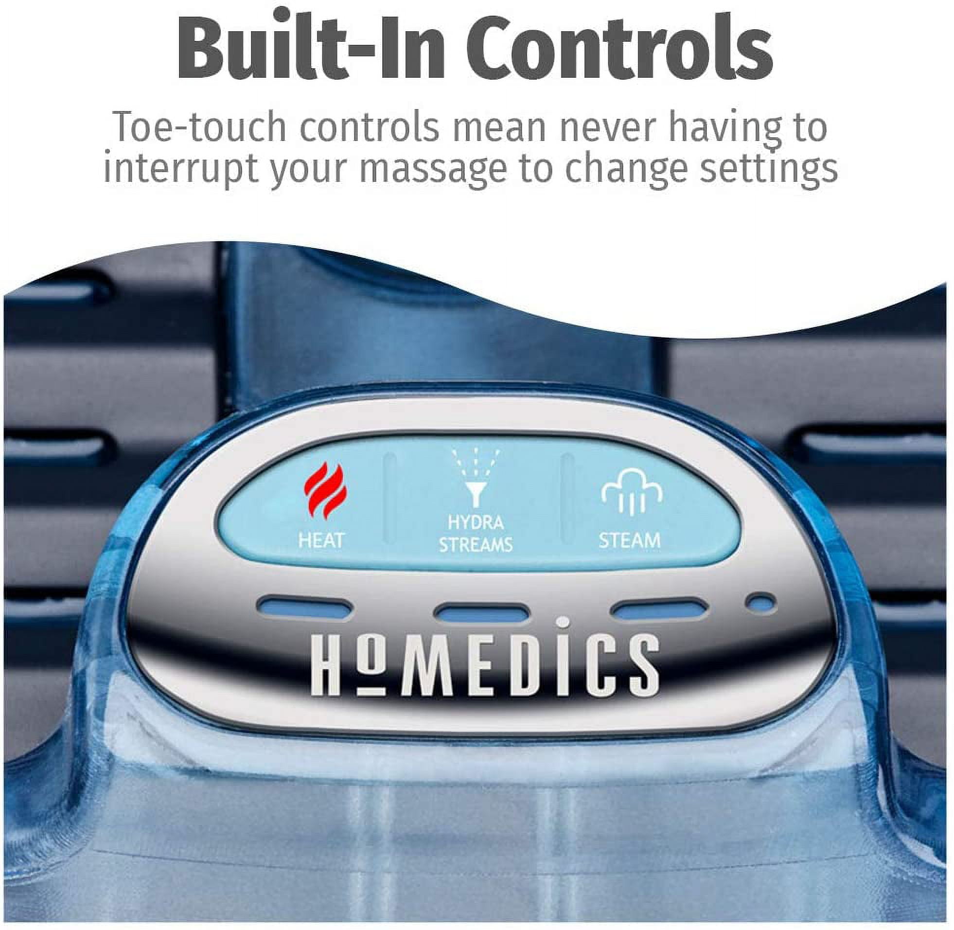 HoMedics 2-in-1 Sauna and Footbath with Heat Boost, Pedicure at-Home Spa with Visible Warm Mist and Massaging Hydra Streams - Image 14