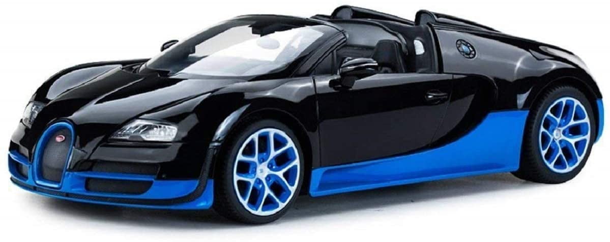 Wonder Wheels 1:14 RC Remote Control Bugatti Veyron Grand Sport Vitesse Car - Black/Blue - Image 6