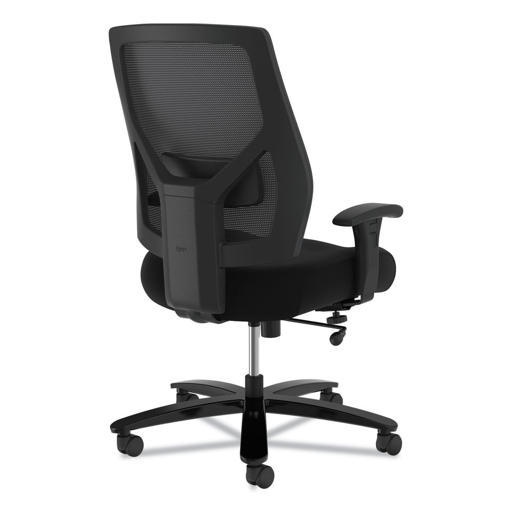HON HVL585.ES10.T 18 in. to 22 in. Seat Height 450 lbs. Capacity Crio Big and Tall Mid-Back Task Chair - Black - Image 3