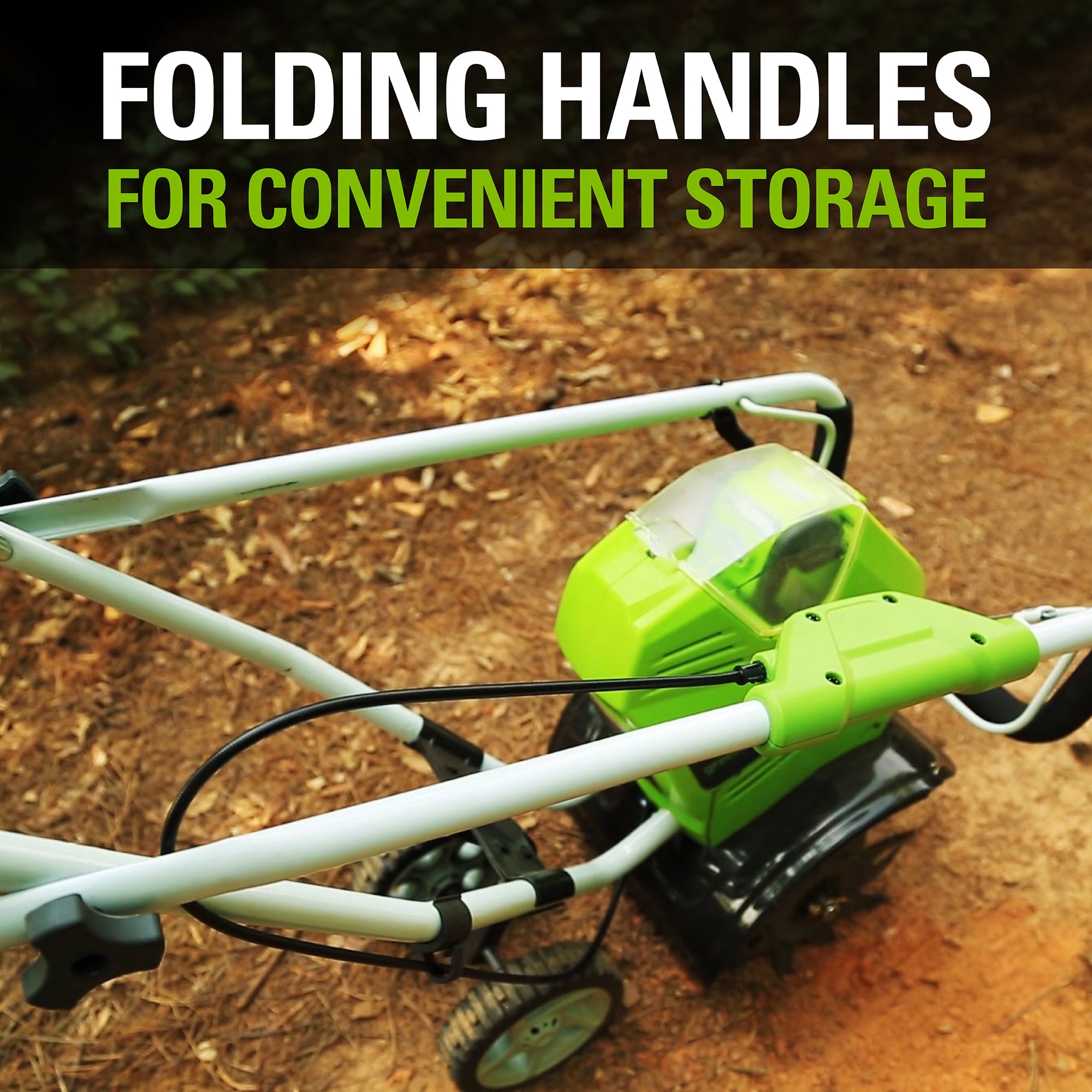 Greenworks 40V 10" Cordless Cultivator/Tiller with 4.0Ah Battery & Charger 27062 - Image 6