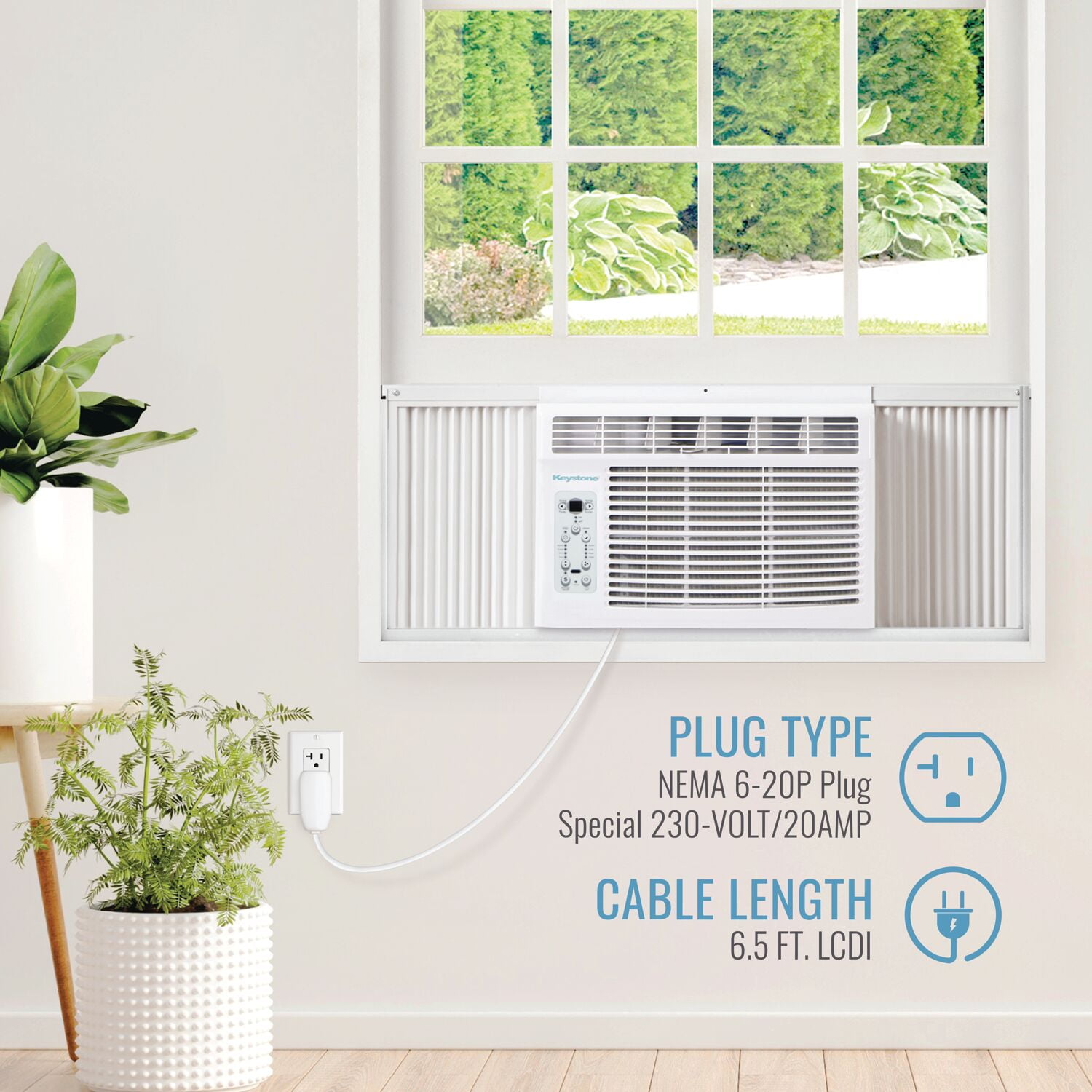 Keystone New 12,000 BTU 230V 550 Sq ft Window/Wall Air Conditioner with 11,000 BTU Supplemental Heat , KSTHW12B - Image 10