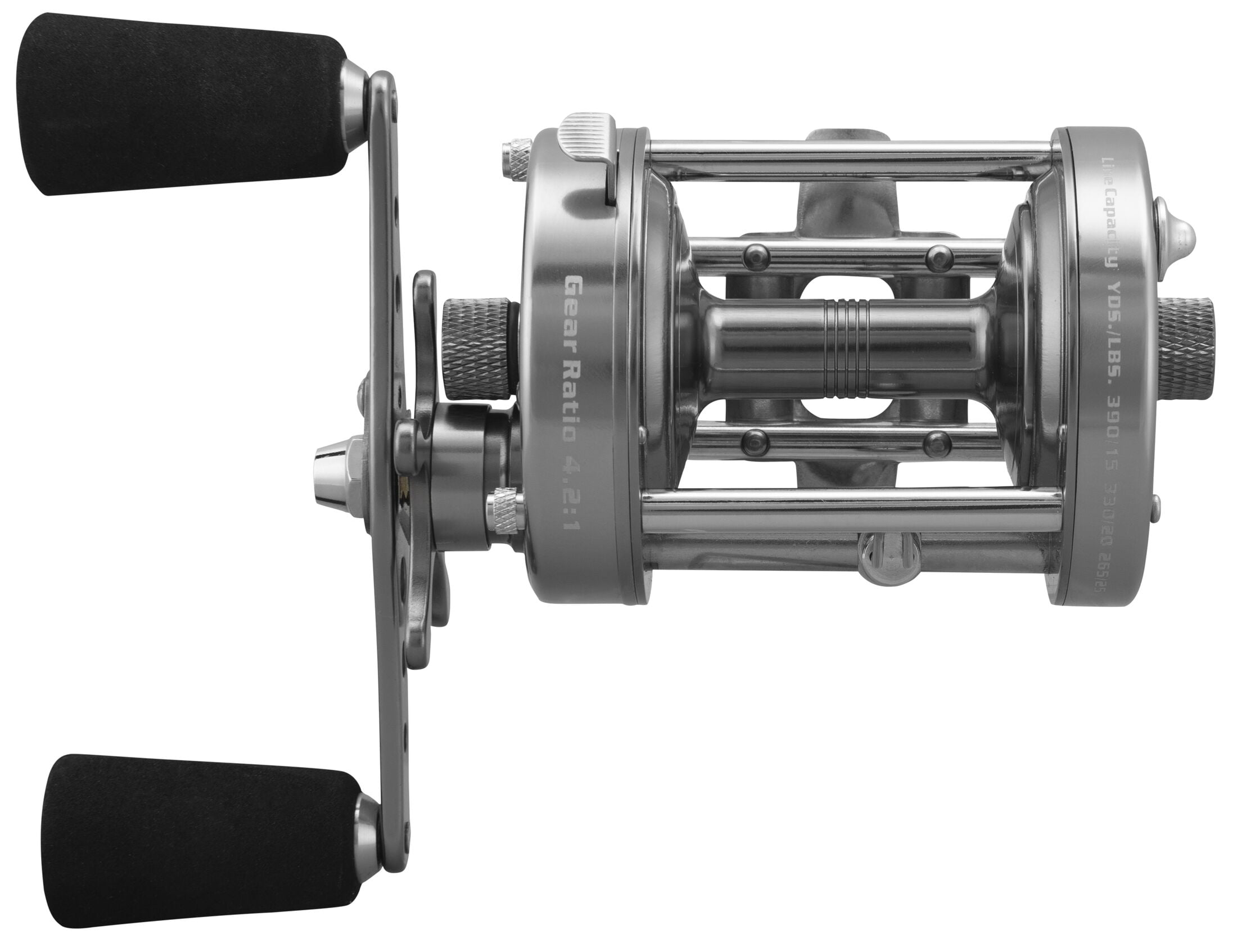 Lew's Laser XL Baitcast Fishing Reel, Size 60 Reel, Silver - Image 3