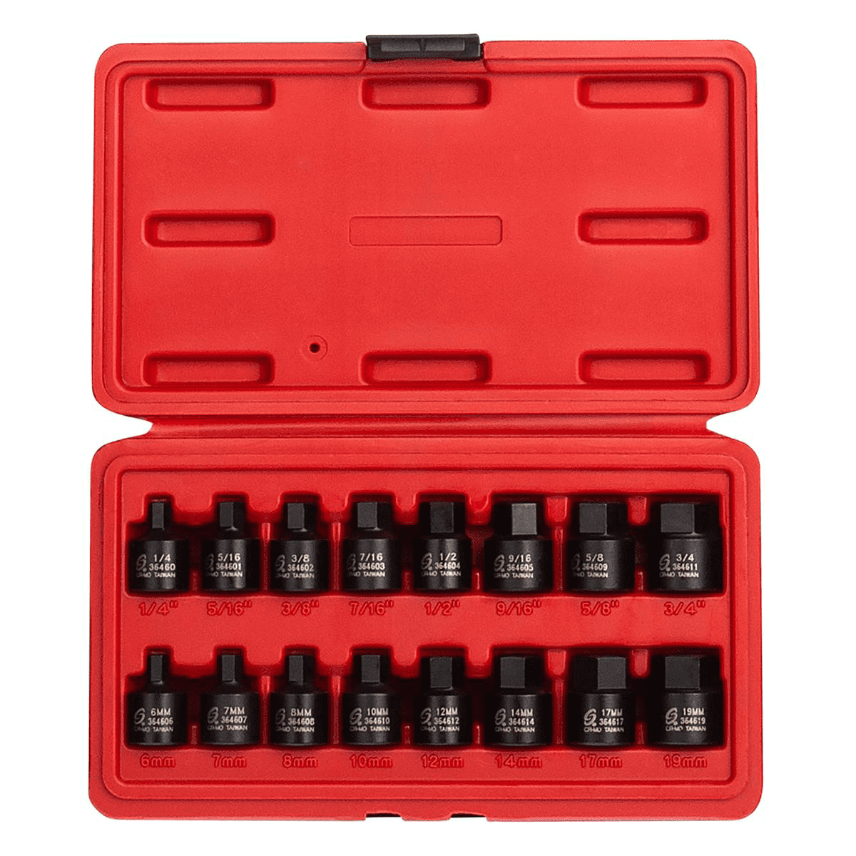 Sunex 3646 16 Pc. 3/8" Drive Stubby Impact Hex Driver Set - Image 2