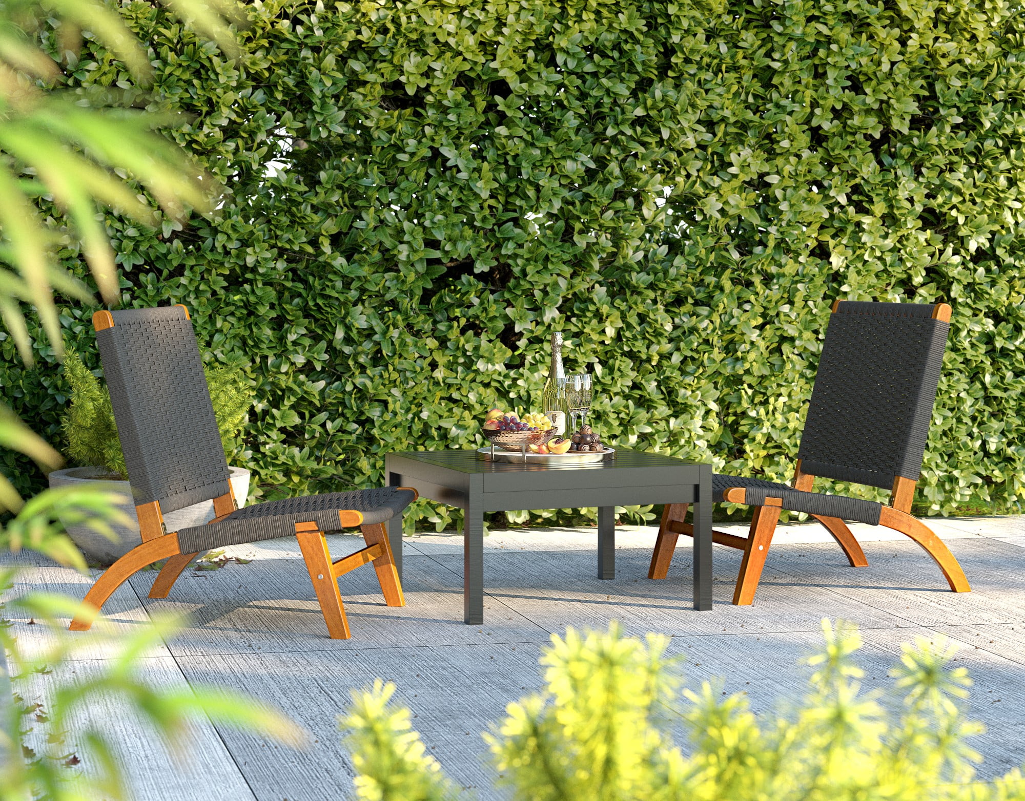 Balkene Home Costa Rica Outdoor Modern Lounge Chair - Image 5