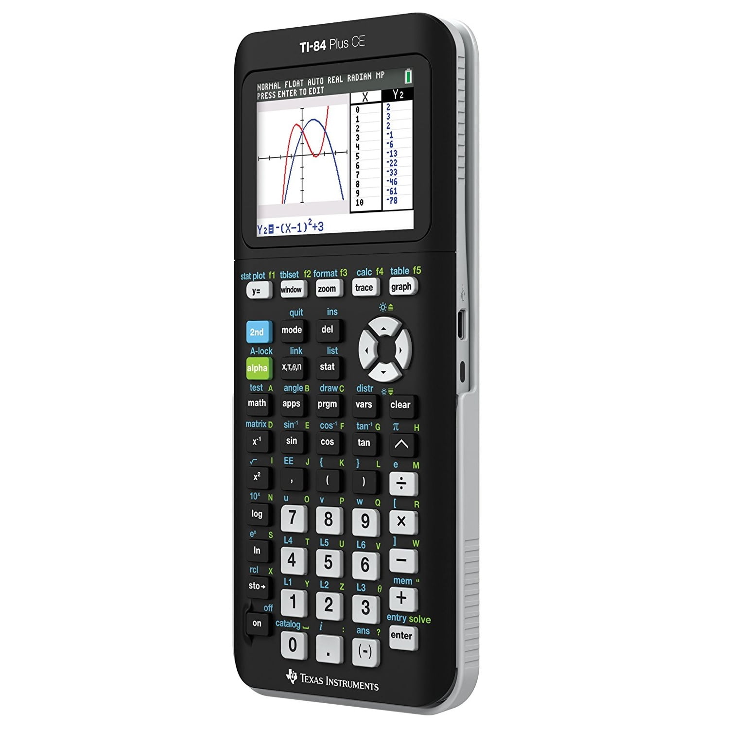 Texas Instruments TI-84 Plus CE Graphing Calculator, Matte Black - Image 2
