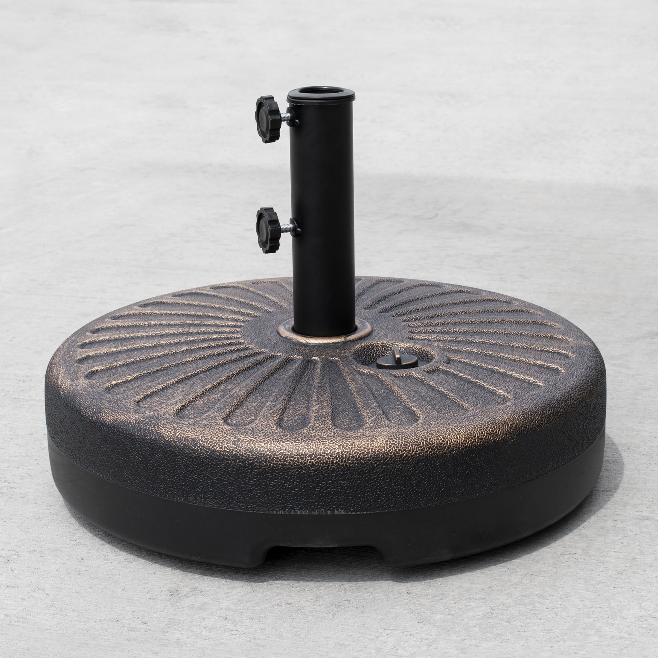 Westin Outdoor 9 Ft Patio Umbrellas with Bronze Plastic Base Included, Red - Image 8