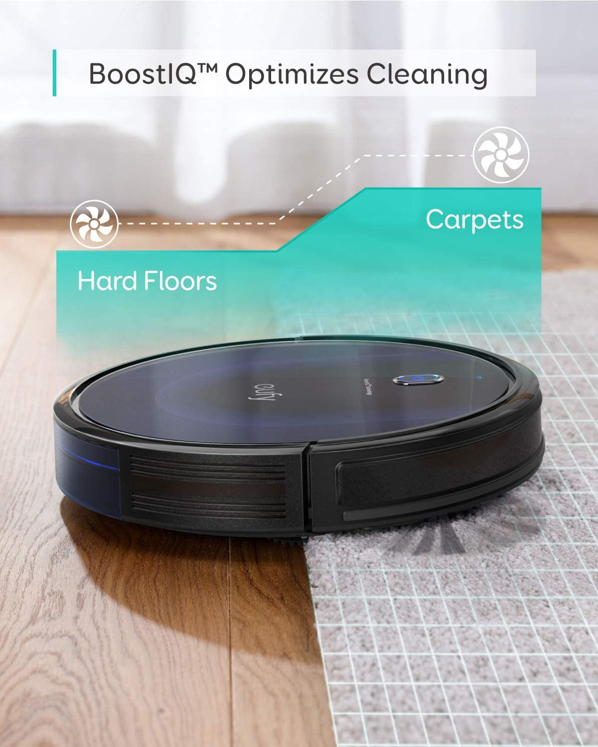 eufy BoostIQ RoboVac 15C MAX, Wi-Fi Connected, 2000Pa Suction, Robot Vacuum Cleaner - Image 3
