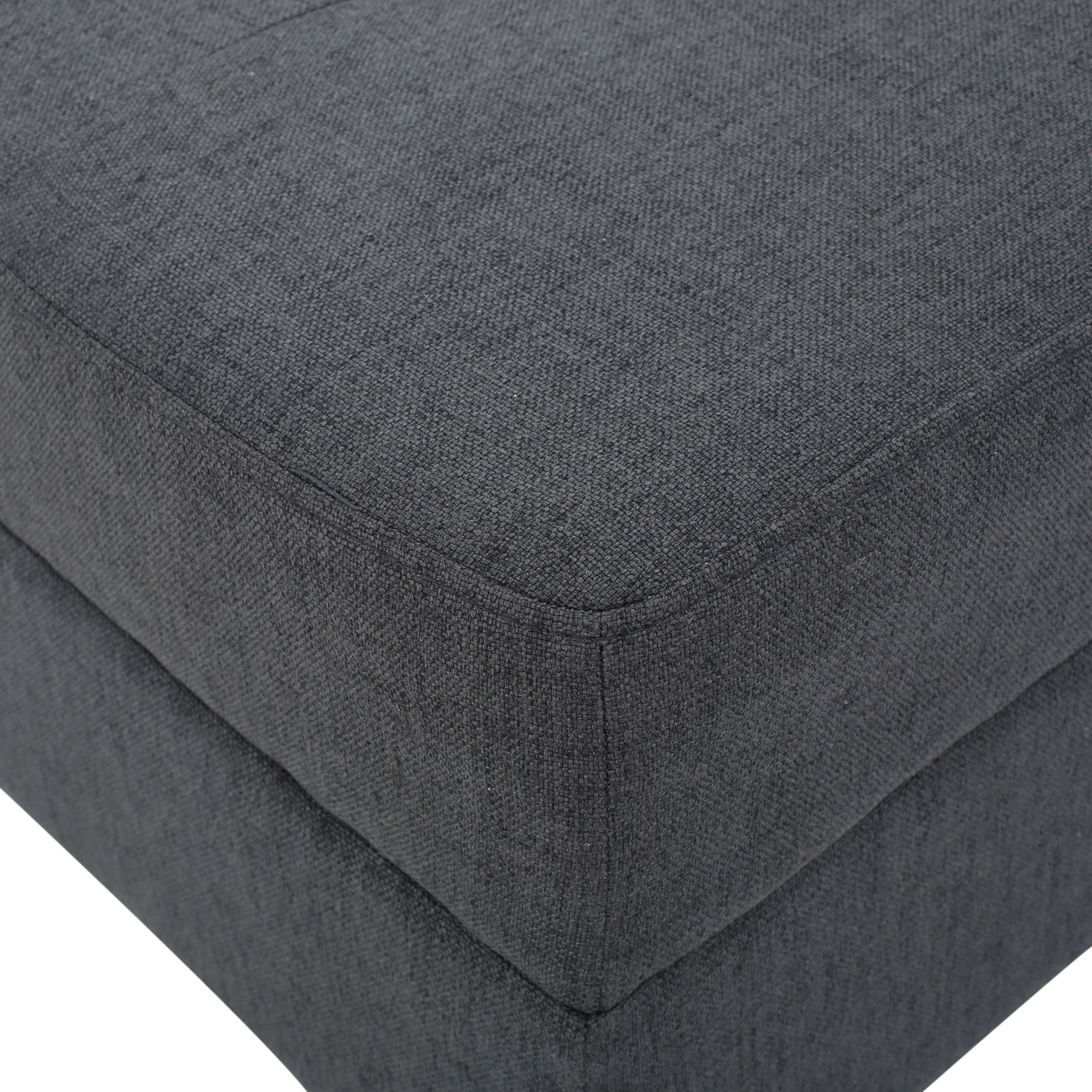 Noble House Sofija Fabric Tufted Ottoman, Dark Grey - Image 10