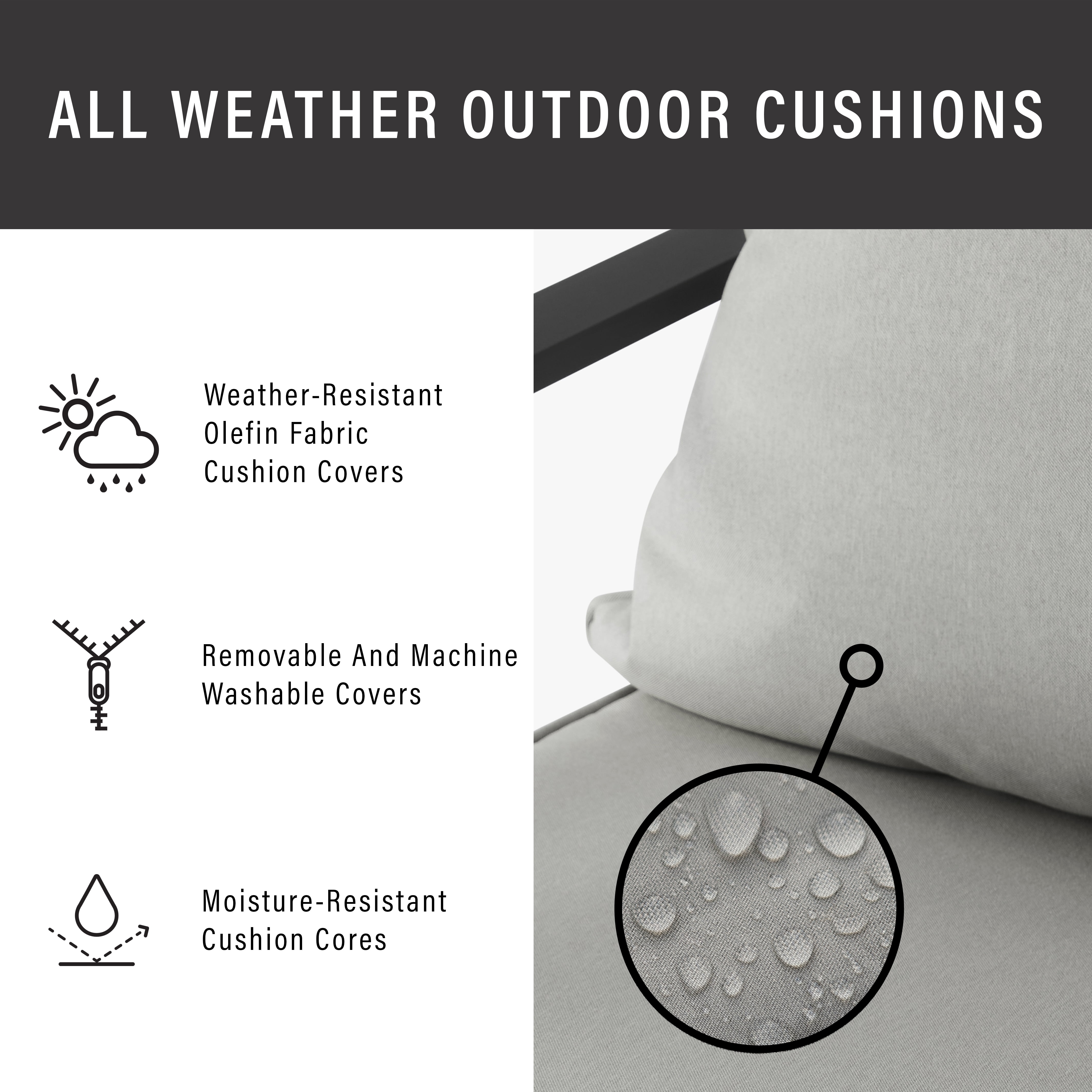 Crosley Furniture Otto 2-Piece Swivel Outdoor Chair Set, Dining Patio Chairs for Deck, Backyard - Image 4