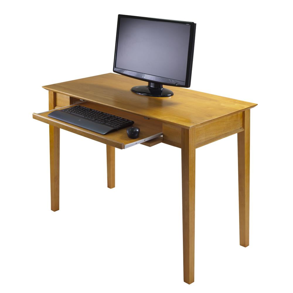 Winsome Wood Studio Home Office Computer Desk, Honey Pine - Image 5