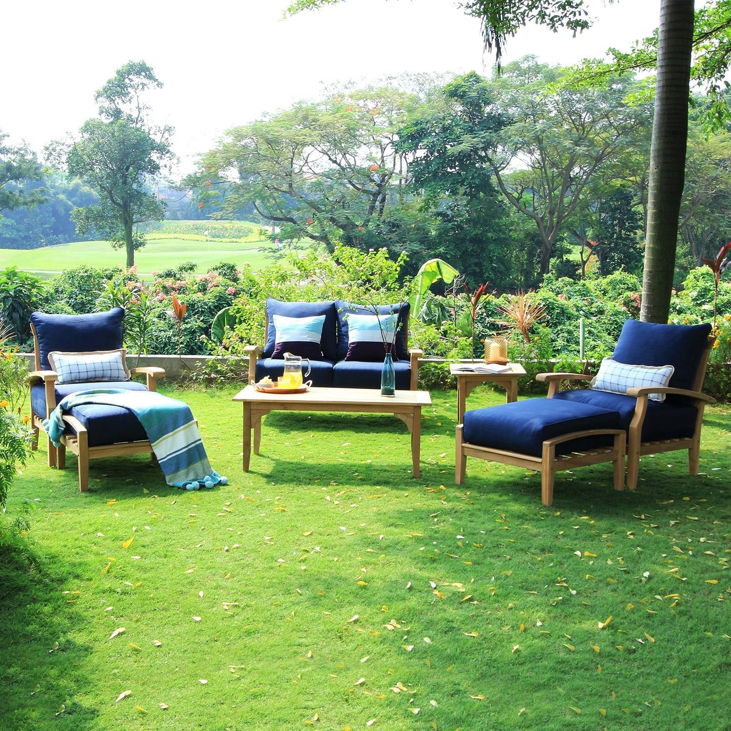 Caterina Teak Outdoor Coffee Table - Image 4