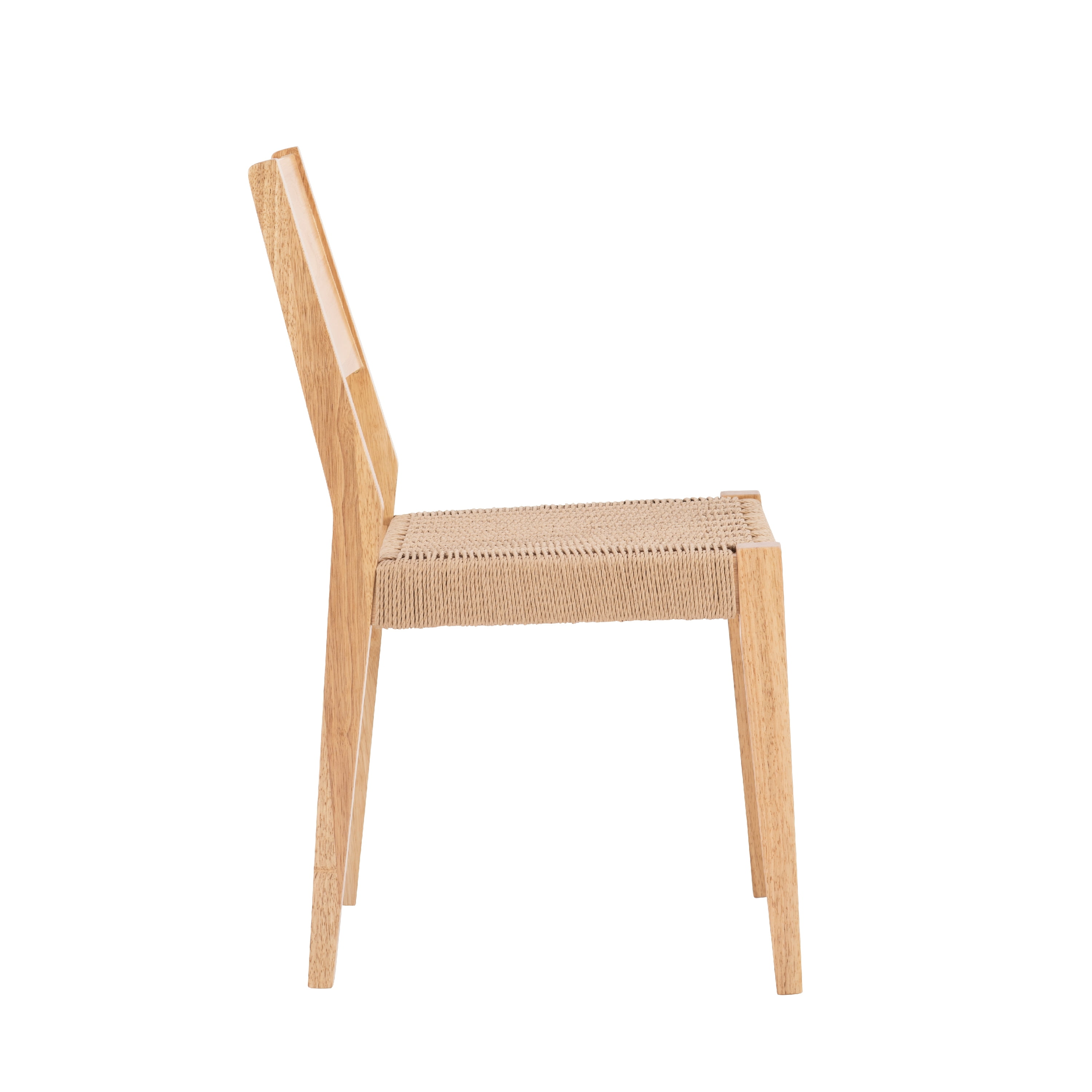 Holden Dining Chair, Set of 2, Natural with Handwoven Rope Seat - Image 7