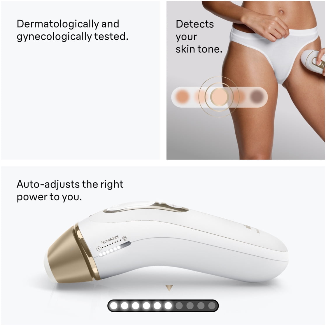 Braun PL5147 Silk Expert Pro5 IPL Hair Removal Device for Women & Men, White-Gold - Image 6