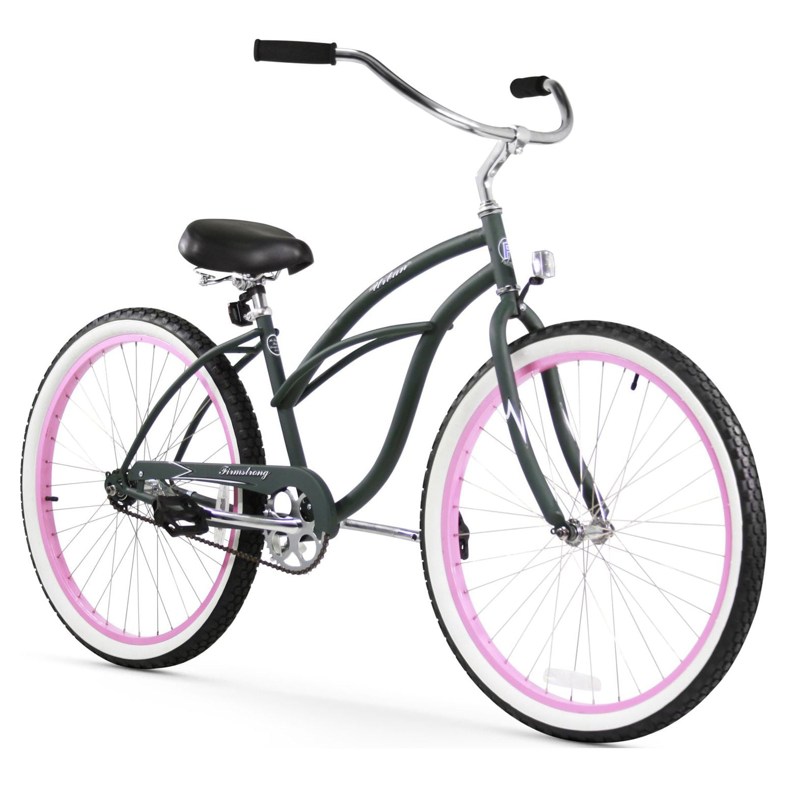 Firmstrong Urban Lady, 26", Women's, Single Speed, Black/Pink - Image 2