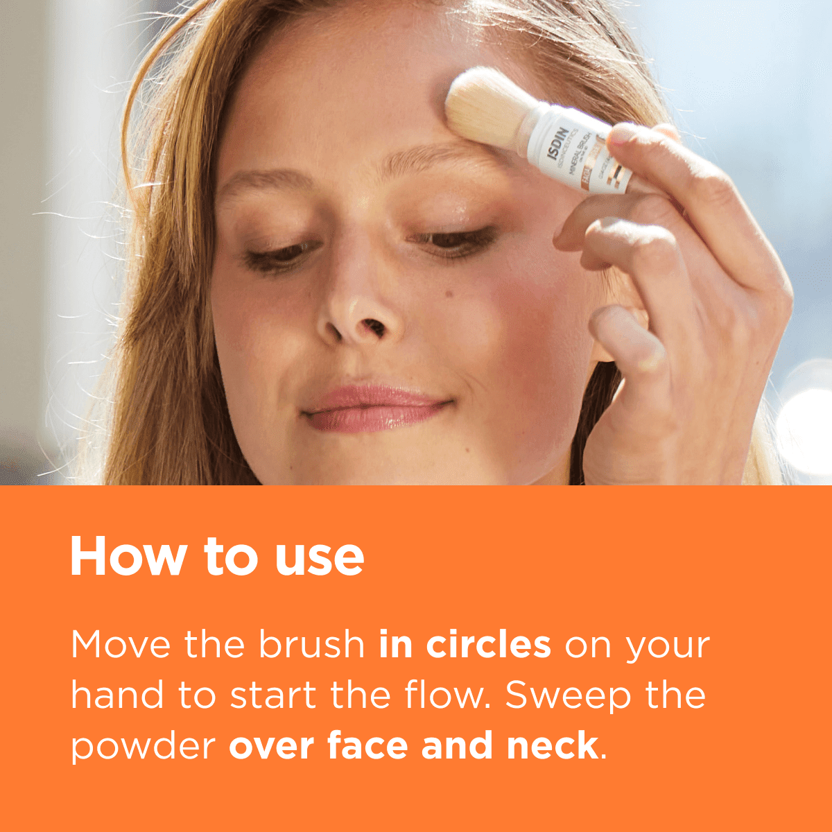 ISDIN Mineral Brush Powder, Facial Pollution and Blue Light Protection, a Complement to your Sun Care Routine, Suitable for Sensitive Skin - Image 7