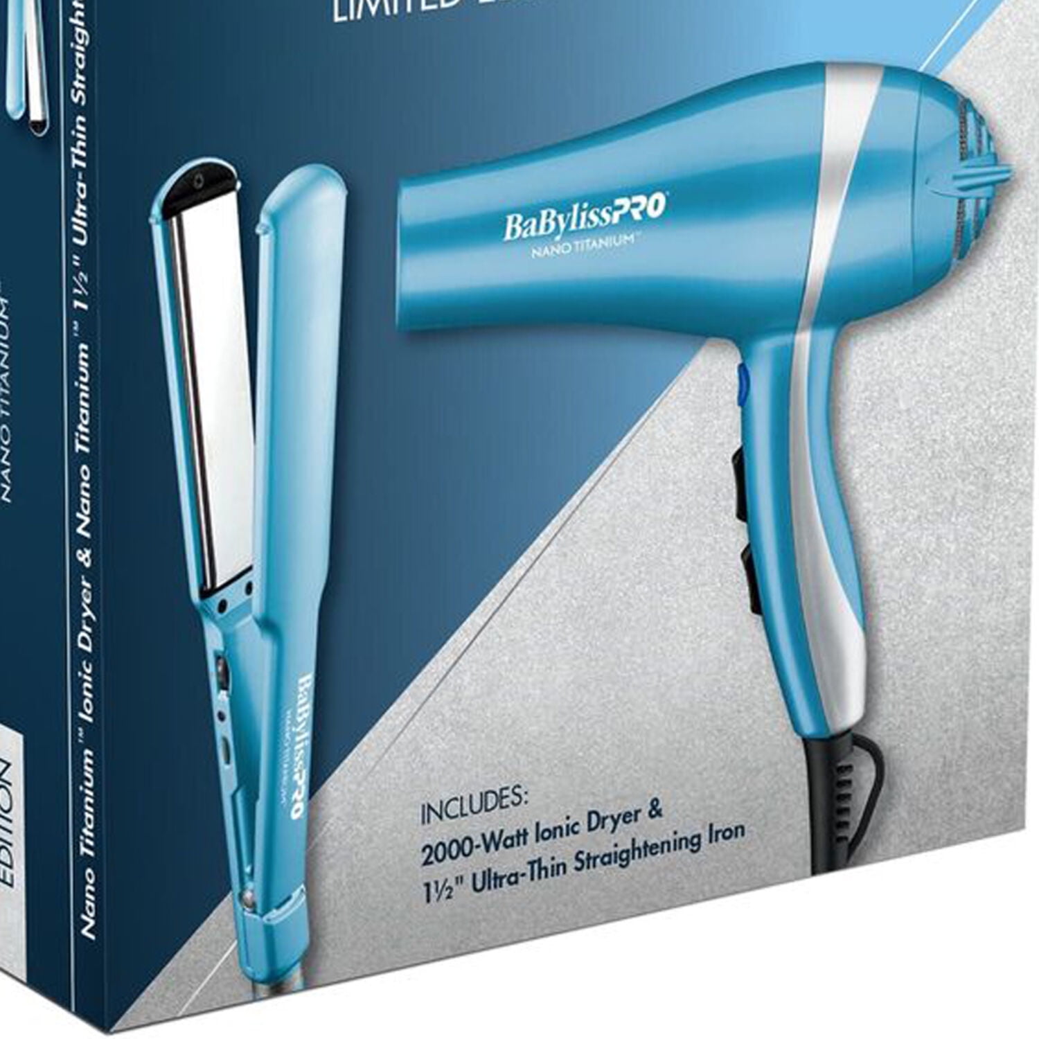 BabylissPRO Nano Titanium Dryer & Straightener Holiday Prepack - Image 4