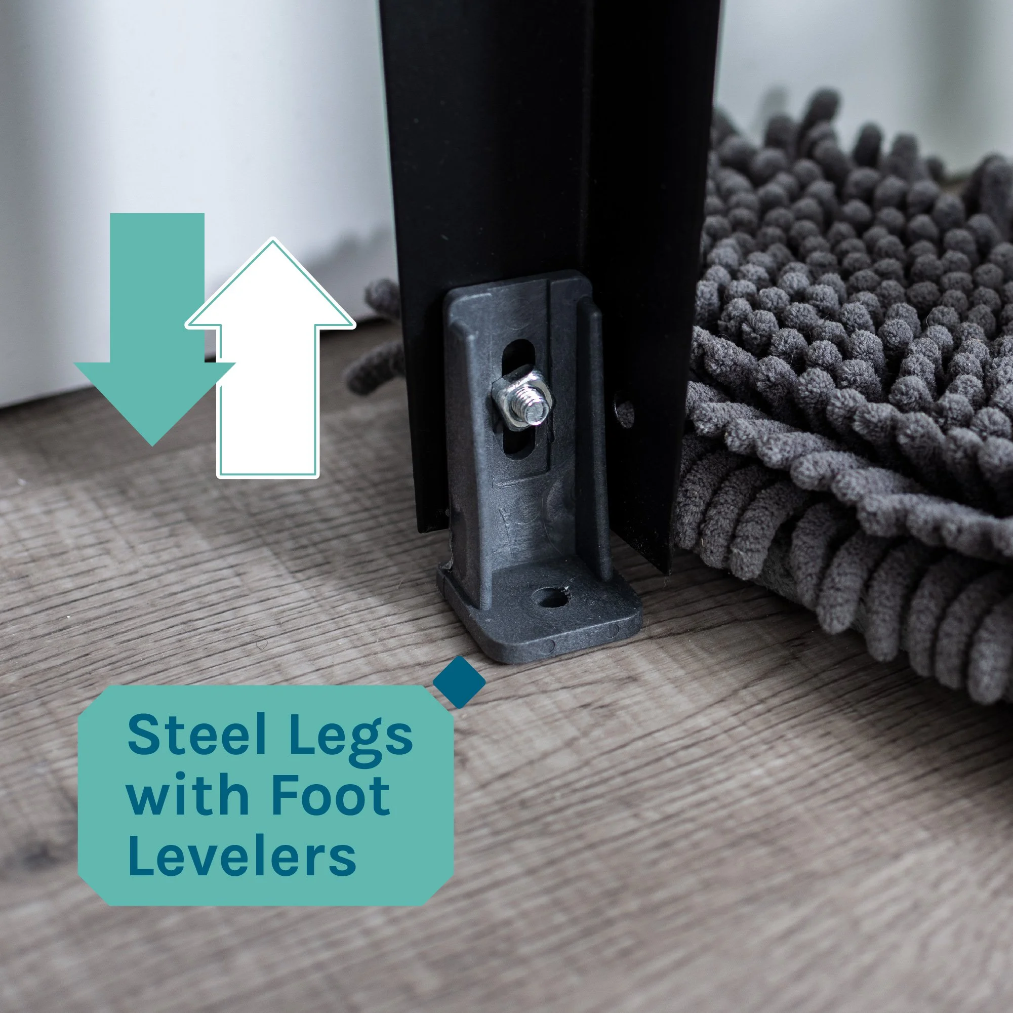 Tehila Grey 19 Gallon Utility Sink with Black High-Arc Faucet - Image 7