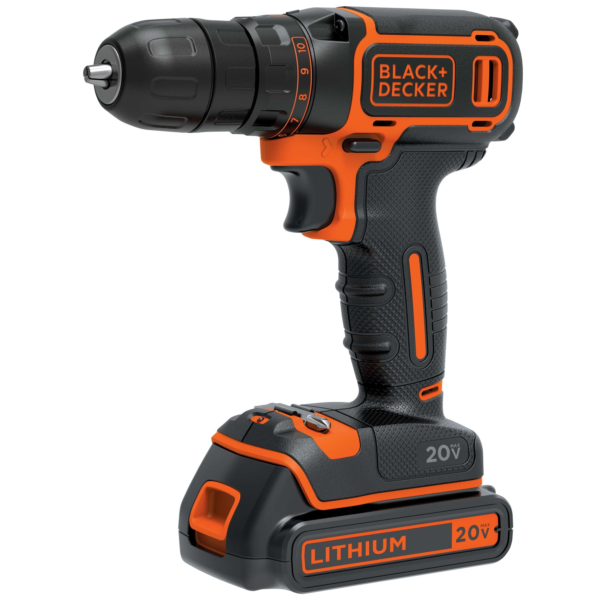 BLACK+DECKER 20V Cordless 3/8 in Drill Driver, 1.5Ah, Battery and Charger Included - Image 6