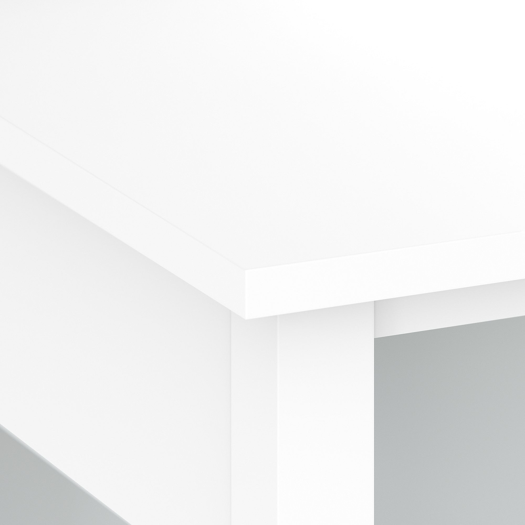 Broadview 60W L Shaped Computer Desk with Storage Drawer in White - Image 4