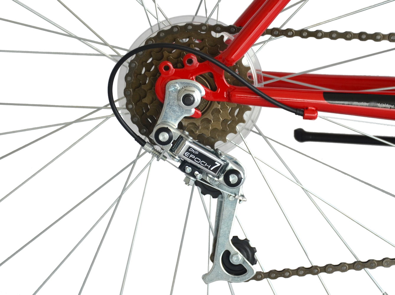 Titan Pioneer 18-Speed Men's Mountain Bike, Red - Image 4