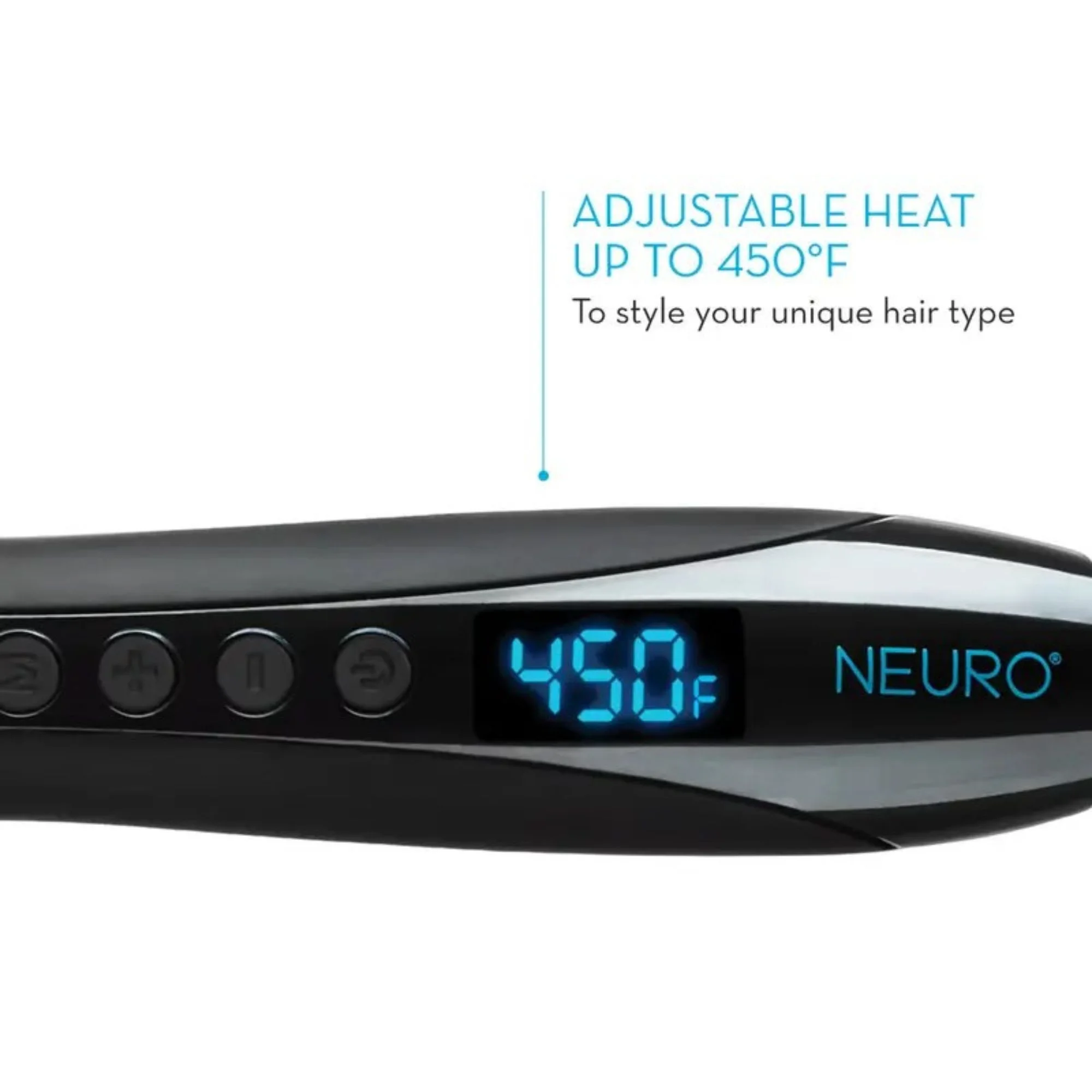 Neuro Angle Bendable Titanium Curling Iron 1" Rod - Image 3