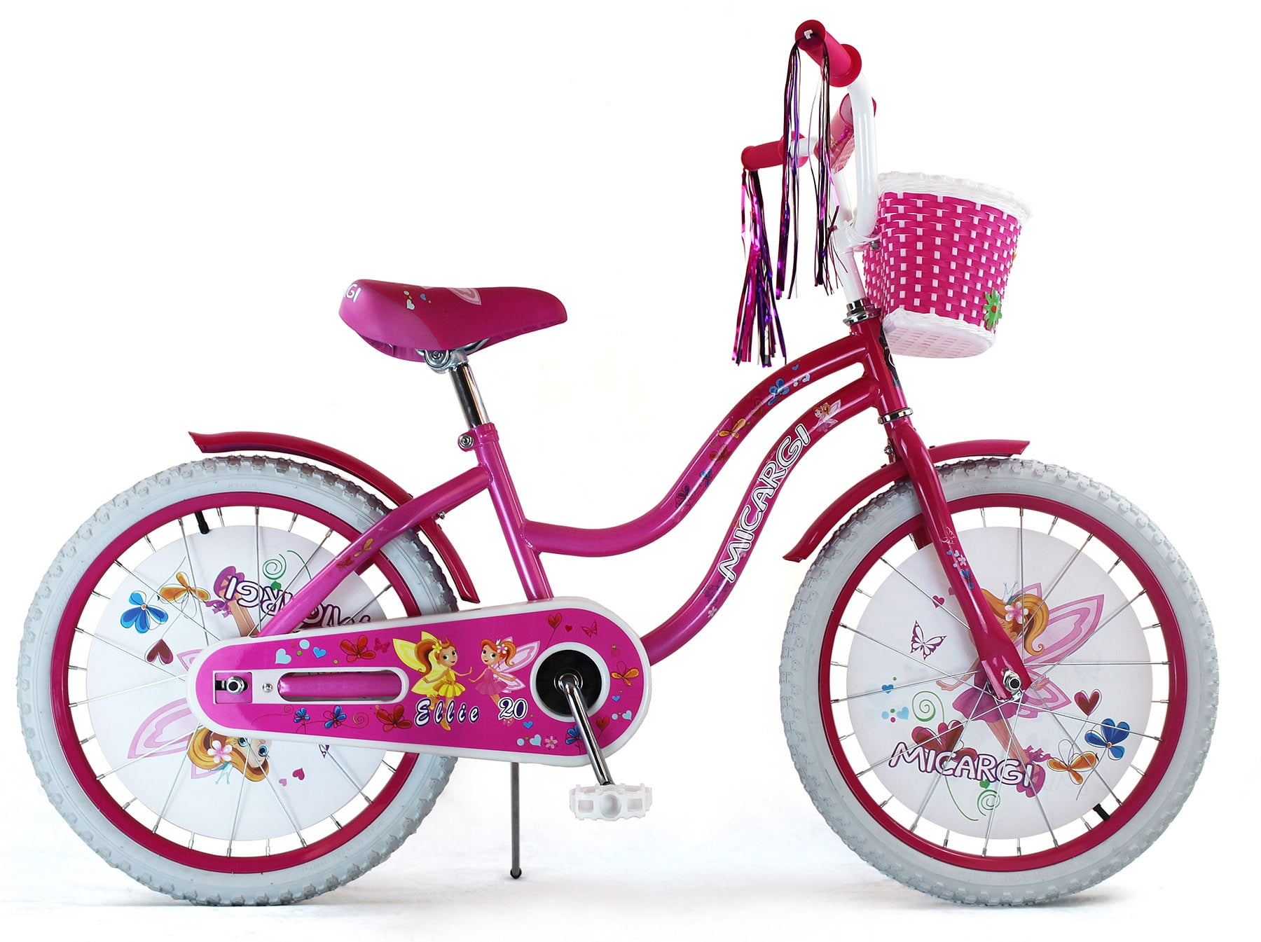 Micargi ELLIE-G-20-HPK-PK 20 in. Girls Bicycle, Hot Pink and Pink - Image 4