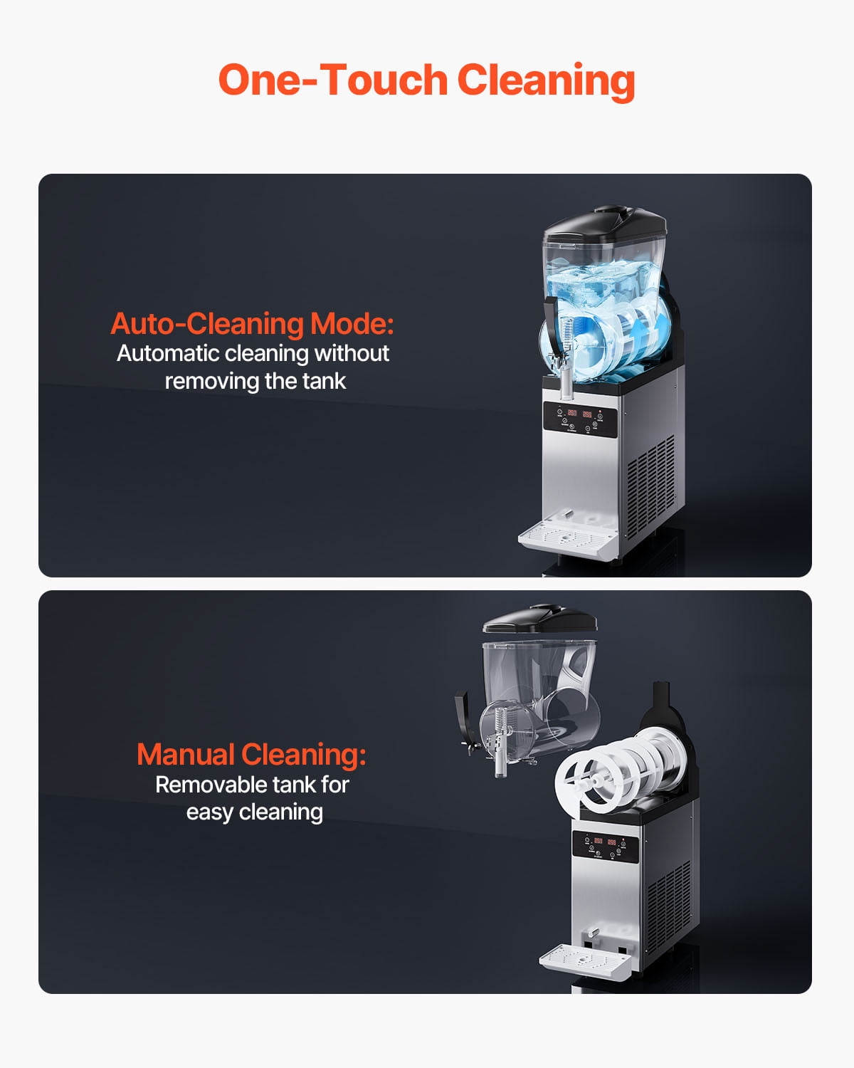 KFFKFF Commercial Slushy Machine, 12L Tank Slushie Machine, Frozen Drink Machine with Temperature Preservation, Slushy Maker Machine - Image 8