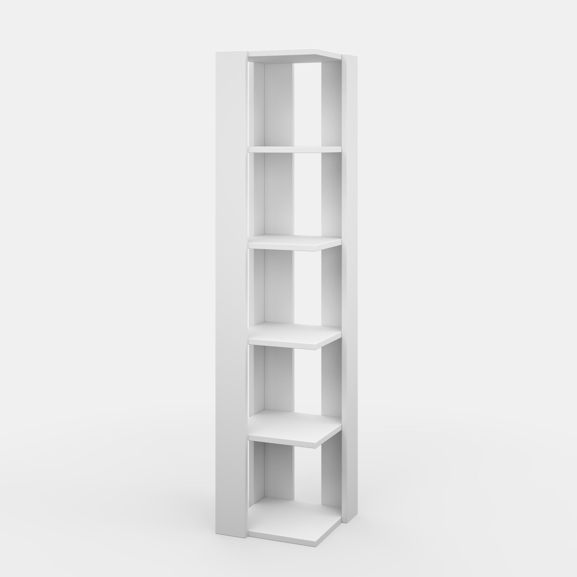 Ada Home Decor Bruce Multiple Tier Open Shelf Modern Bookcase, White - Image 2