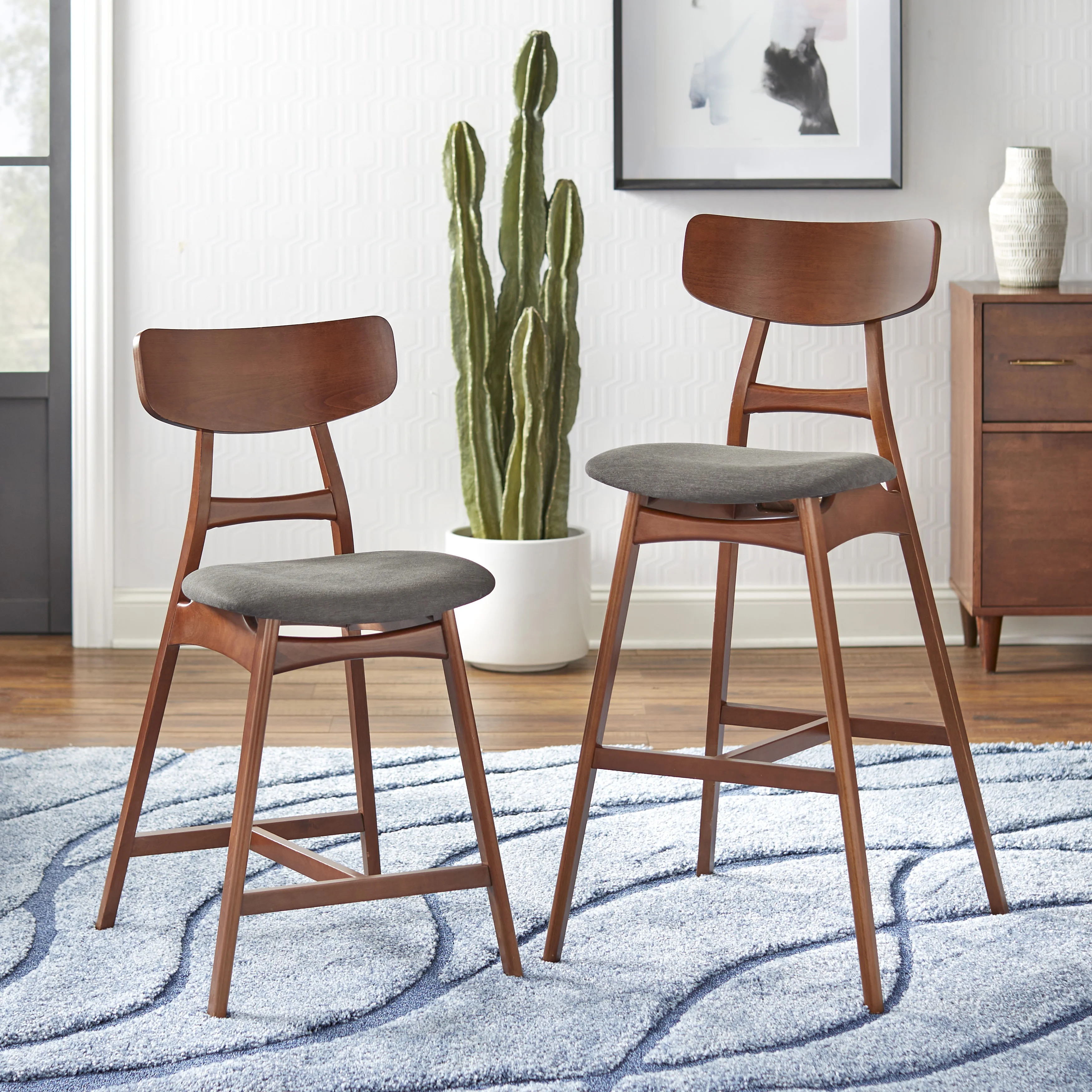 TMS Ron 30" Bar Stools, Set of 2 - Image 2