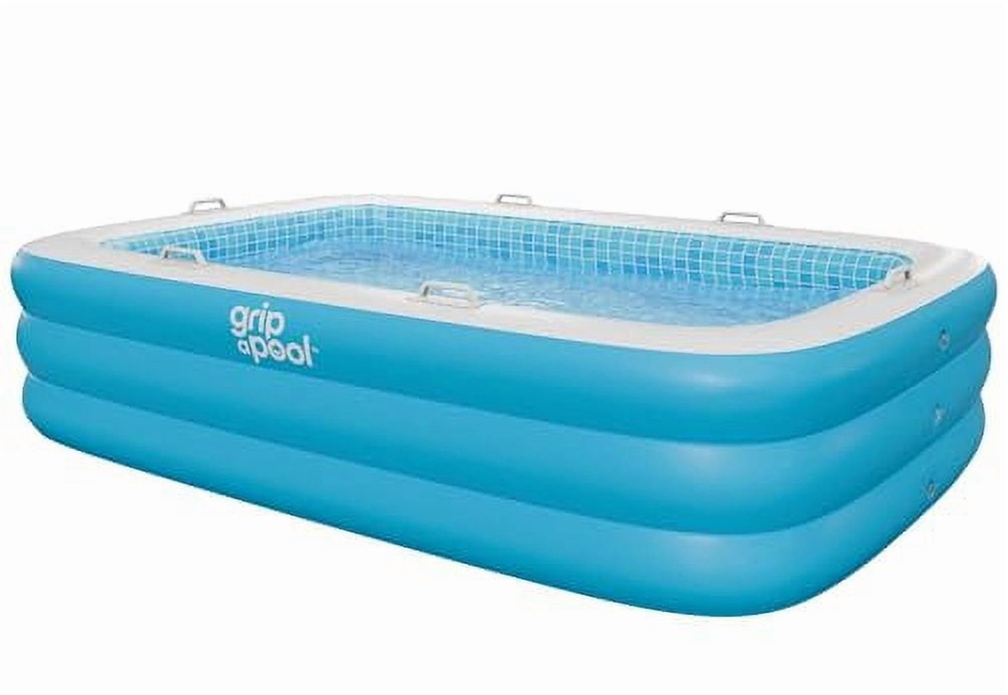 Grip A Pool Large Inflatable Family Size Swimming Pool 90''x60''x19'' Blow up Pool for Kids and Adults - Image 8